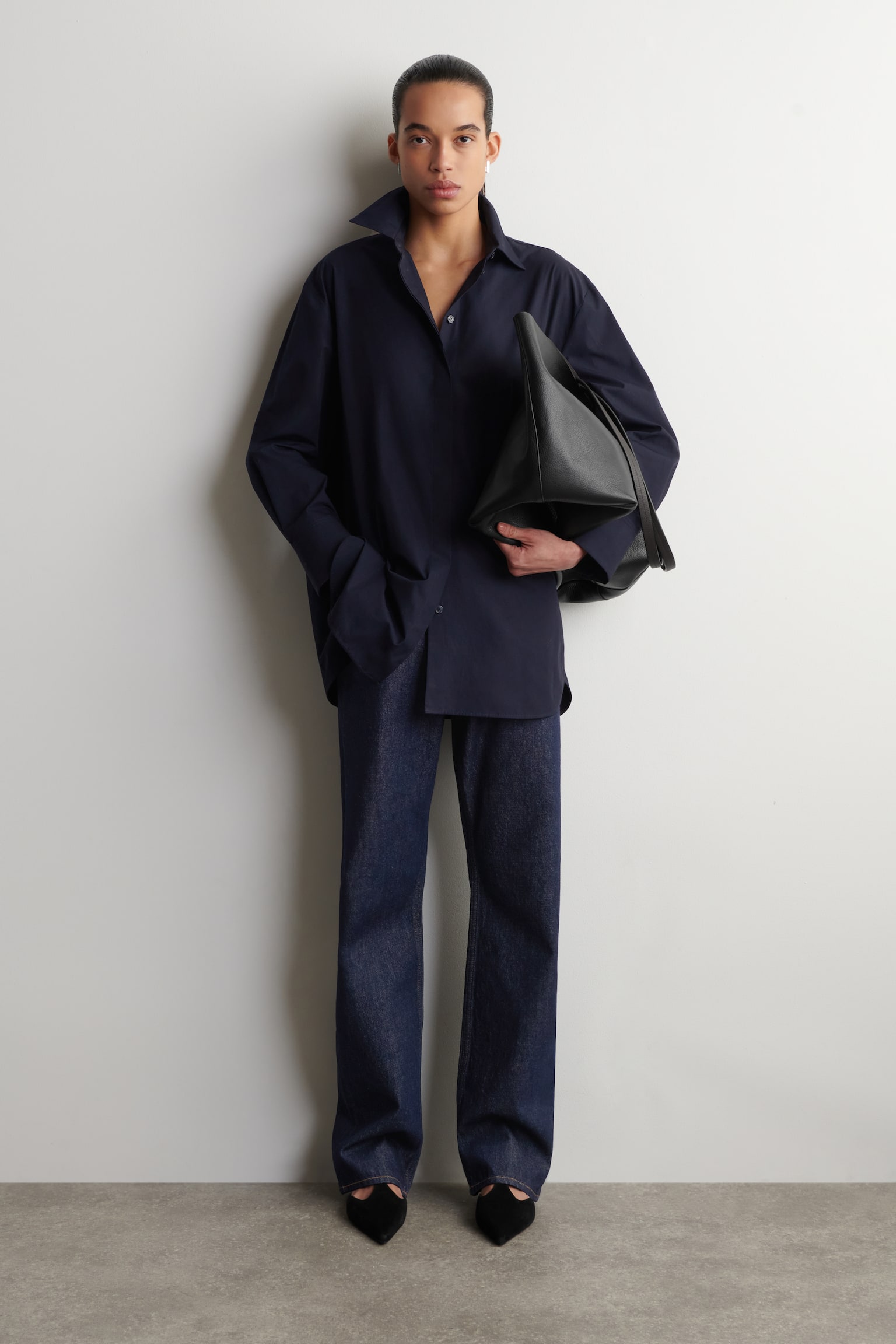 REPRISE EGYENES SZÁRÚ FARMER - SÖTÉT INDIGÓ/FEKETE/KIFAKULT KÉK - 1