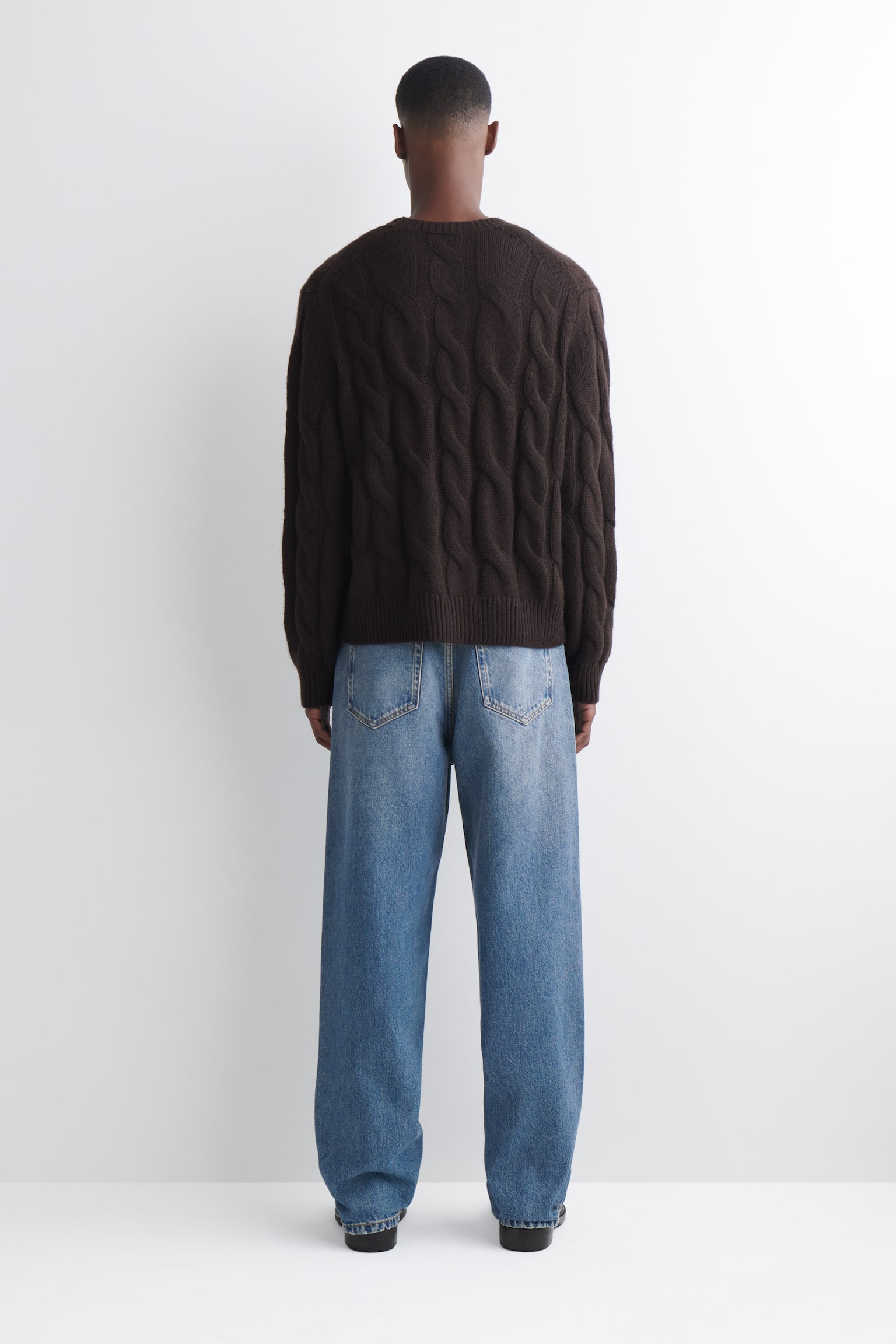 RIDER jeans met losse pasvorm en rechte pijpen - FADED BLUE/washed zwart - 10