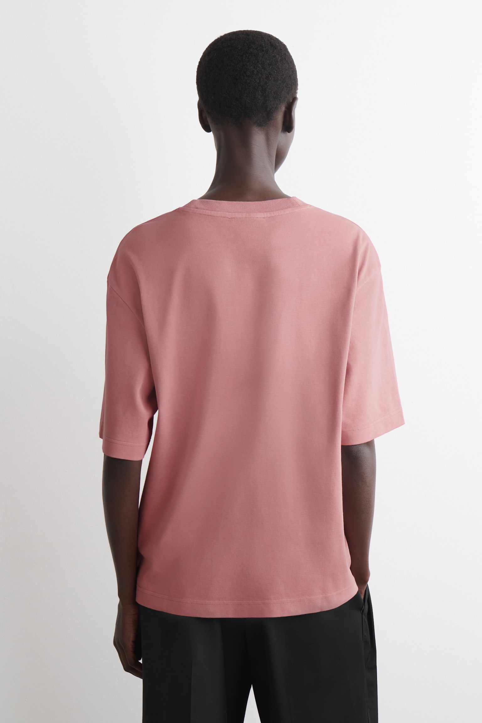 OVERSIZED-T-SHIRT - ROSA/DUNKELBRAUN/SCHWARZ/WEISS - 5