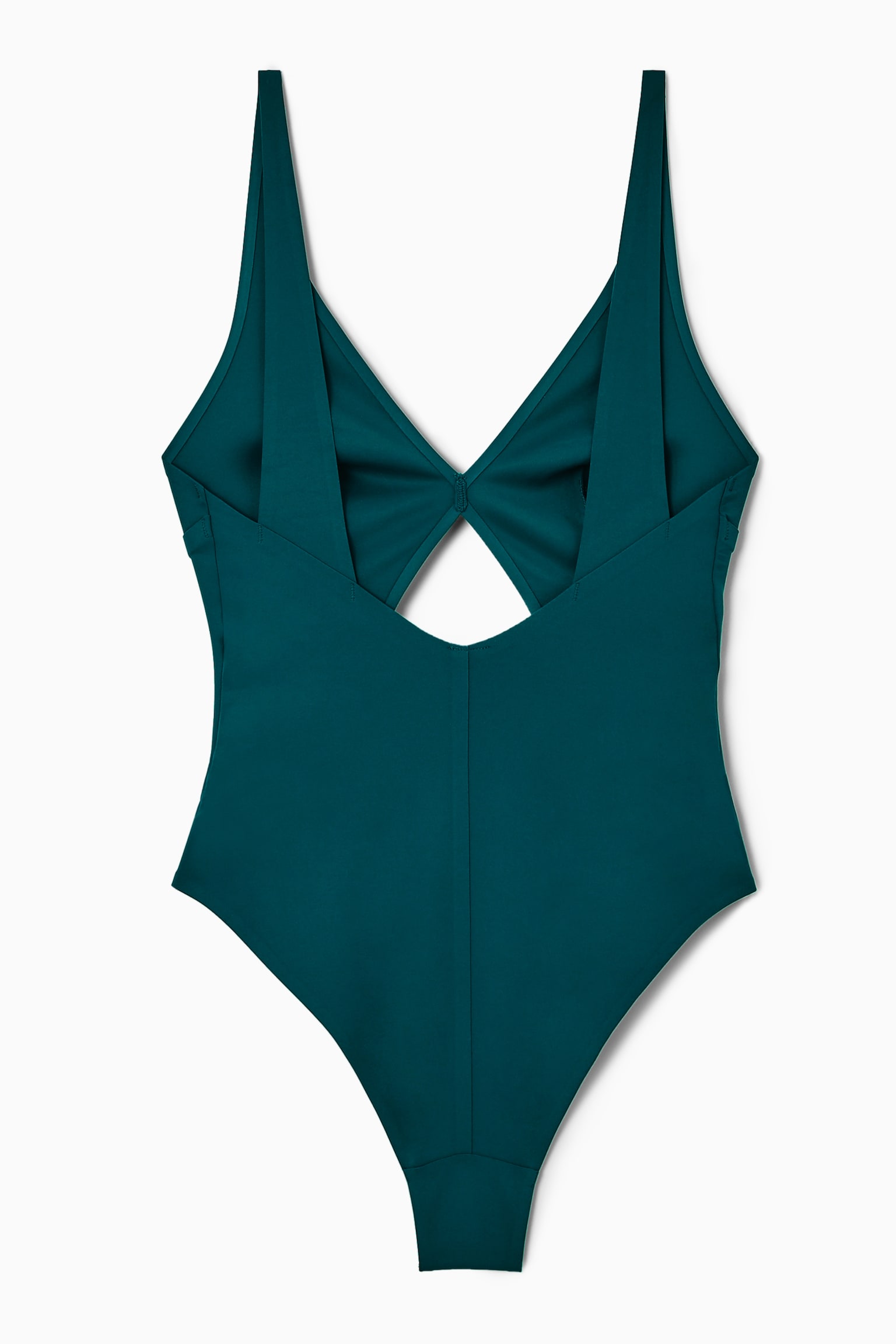 CUTOUT SCUBA SWIMSUIT - DARK TURQUOISE/BROWN / ORANGE / PINK/BLACK - 6