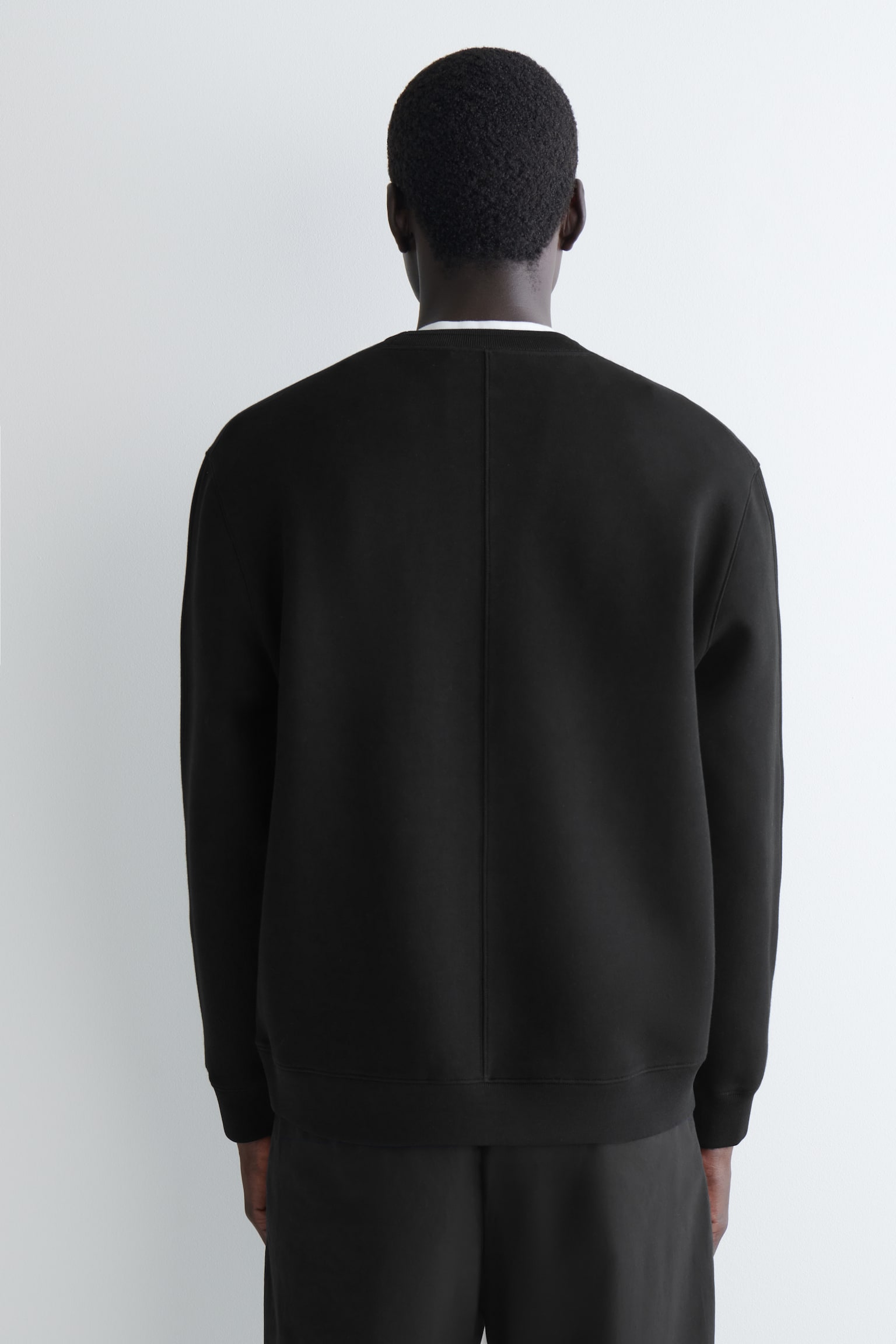 LOCKERES SWEATSHIRT AUS SCUBA - SCHWARZ/GRAU MELIERT/HELLGELB - 7