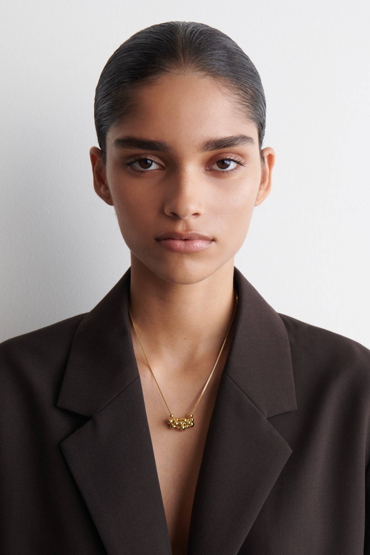 VENETIANSK KEDJA MED KLOTORNAMENT - GULD/SILVER - 1