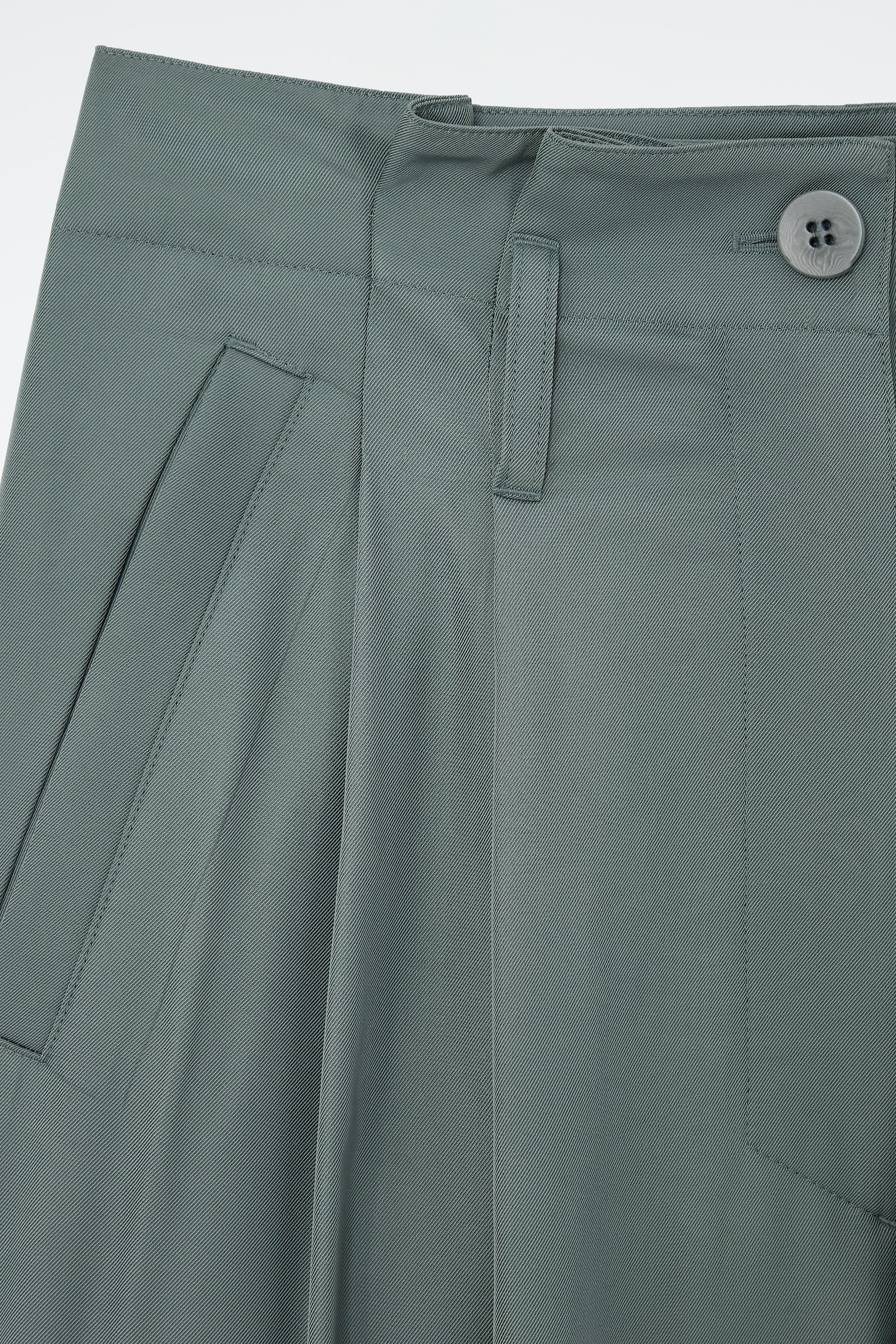 PAPERBAG UTILITY TROUSERS - TEAL/BLACK - 3