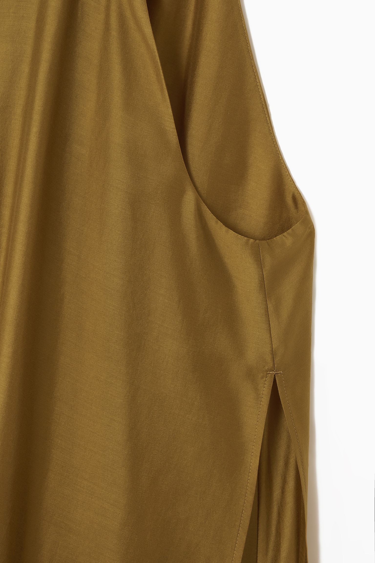 HALTERNECK A-LINE MAXI DRESS - OCHRE/BLACK - 4