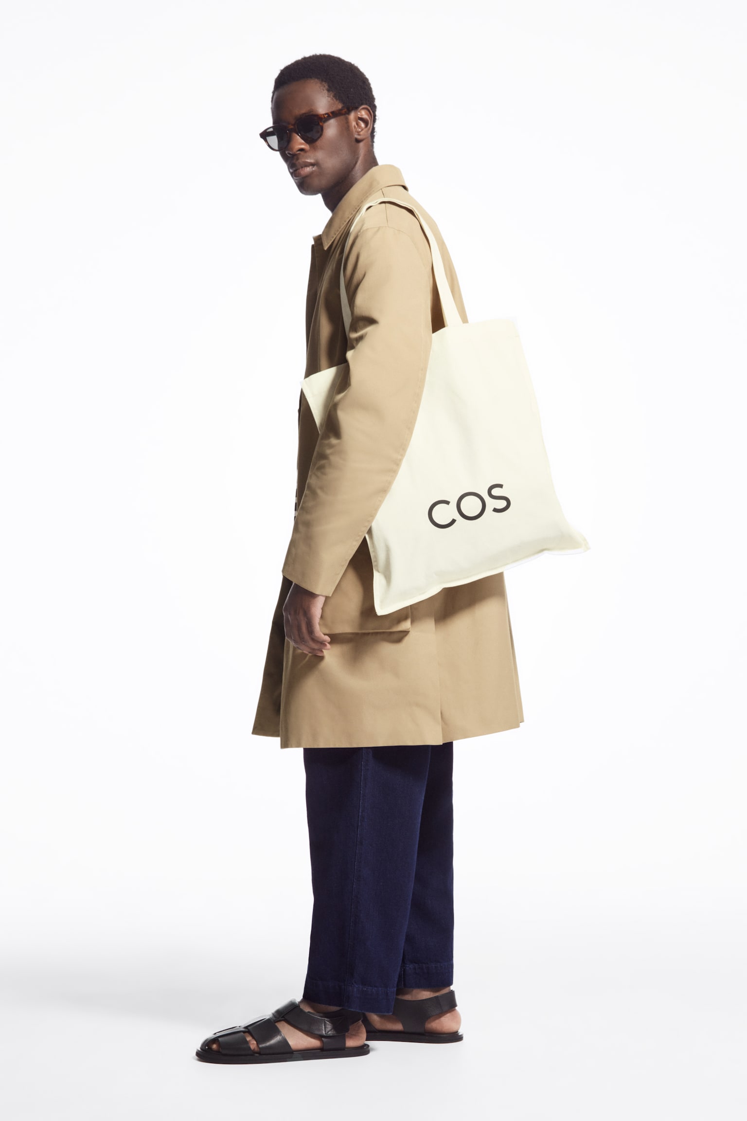 COS EQUALITY CANVAS TOTE BAG - WHITE - 3