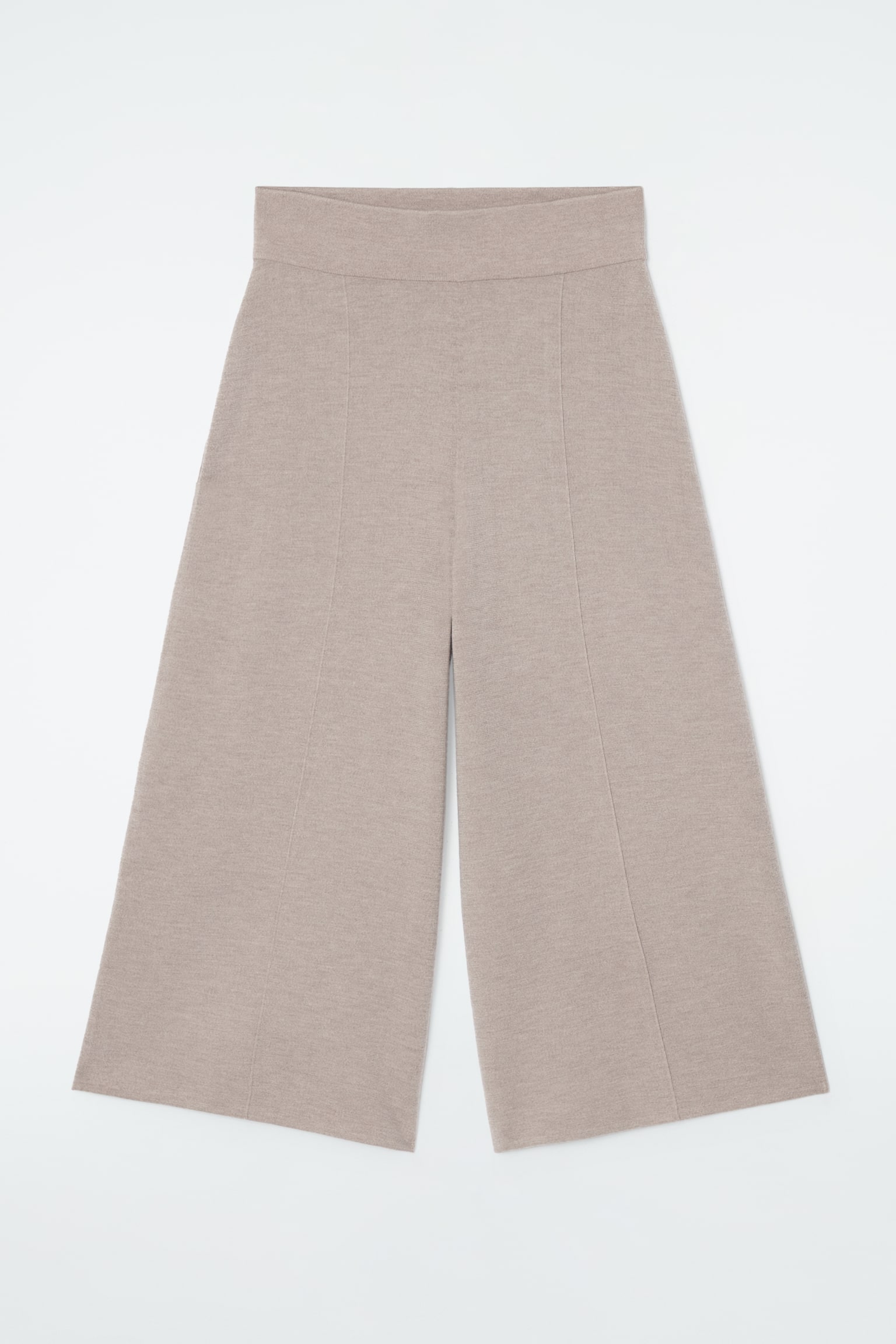 MERINO WOOL CULOTTES - BEIGE/BLACK/DARK KHAKI - 2