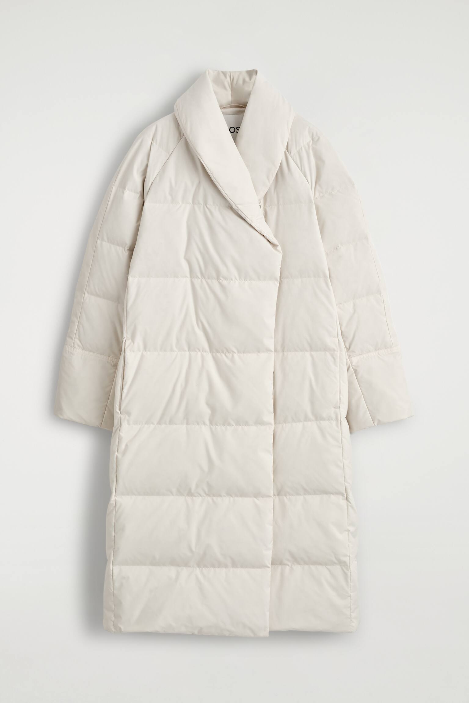 QUILTAD DUNKAPPA MED SJALKRAGE - OFF-WHITE - 2