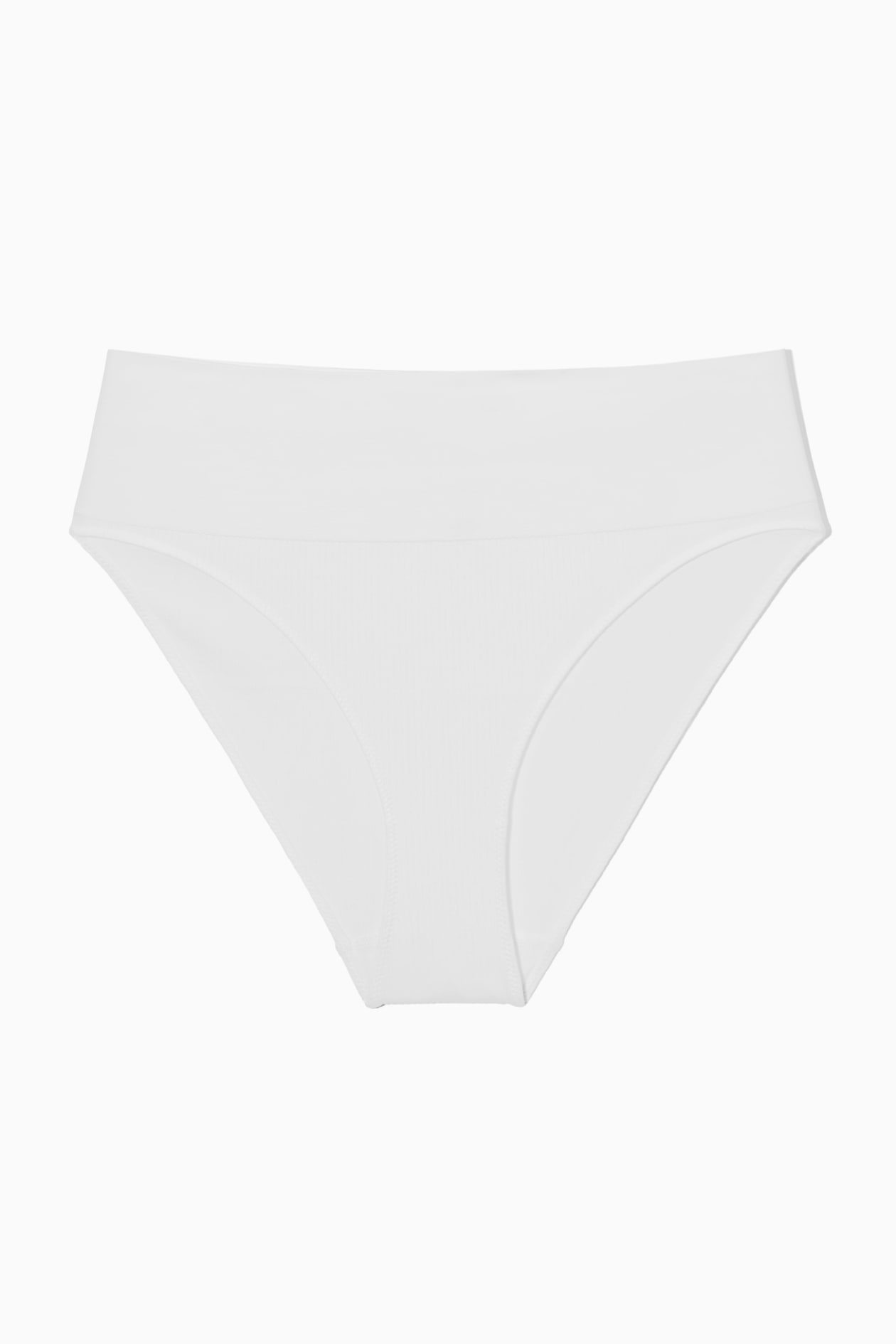 SEAMLESS RIBBED HIGH-WAISTED BRIEFS - WHITE - Ladies | H&M GB