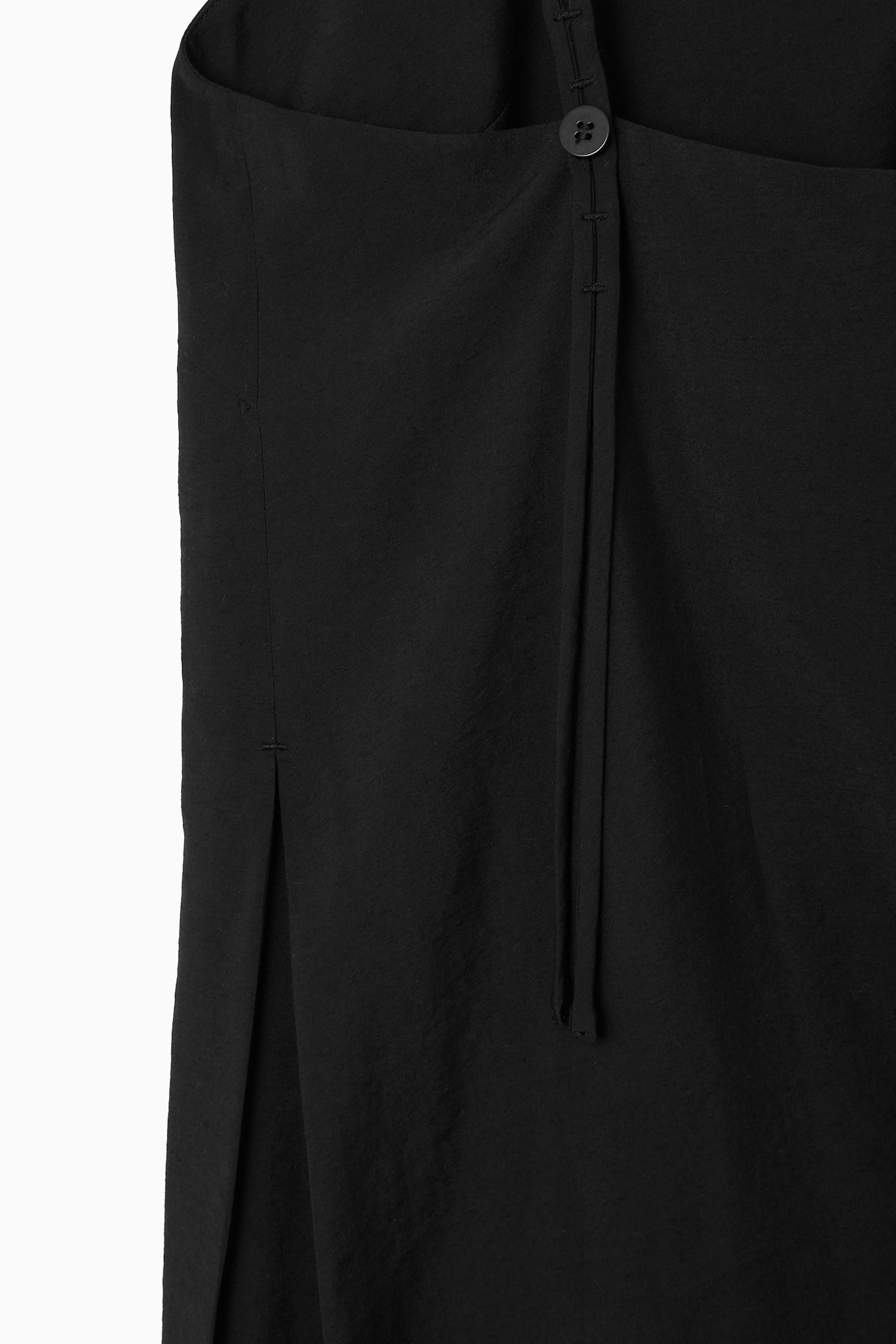 V-NECK WIDE-LEG JUMPSUIT - BLACK - 7