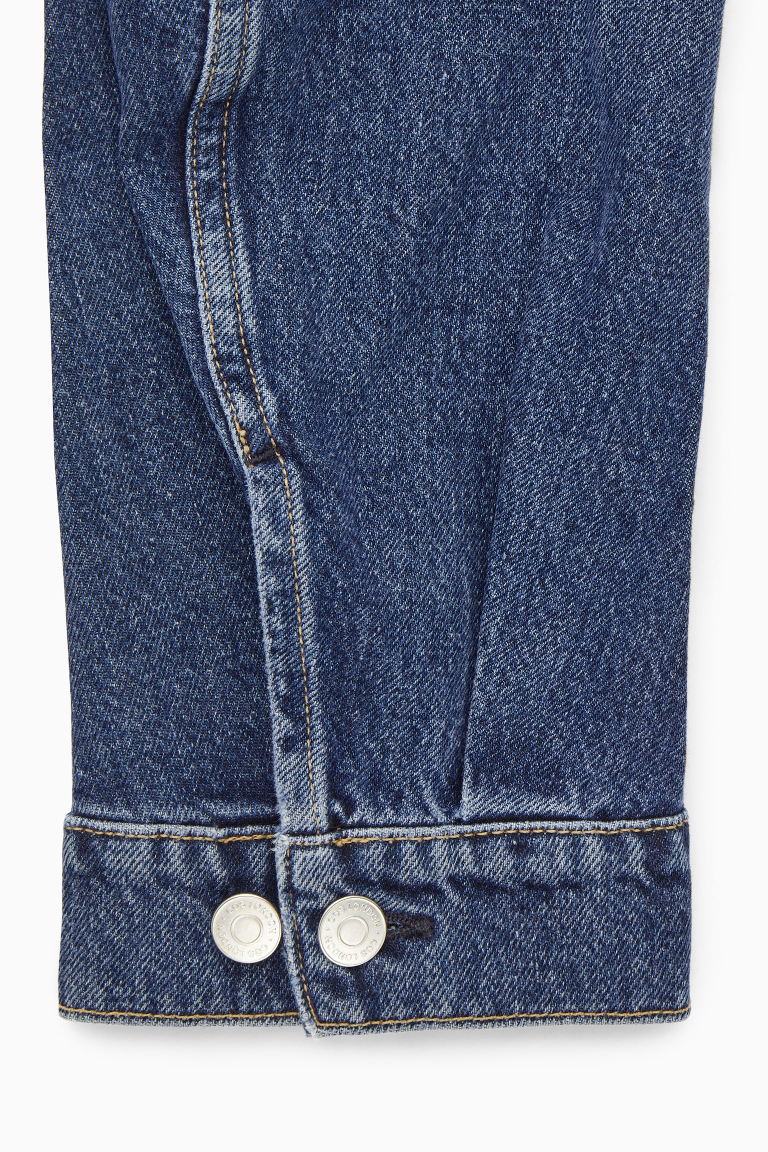 CROPPED DENIM JACKET - BLUE - 2