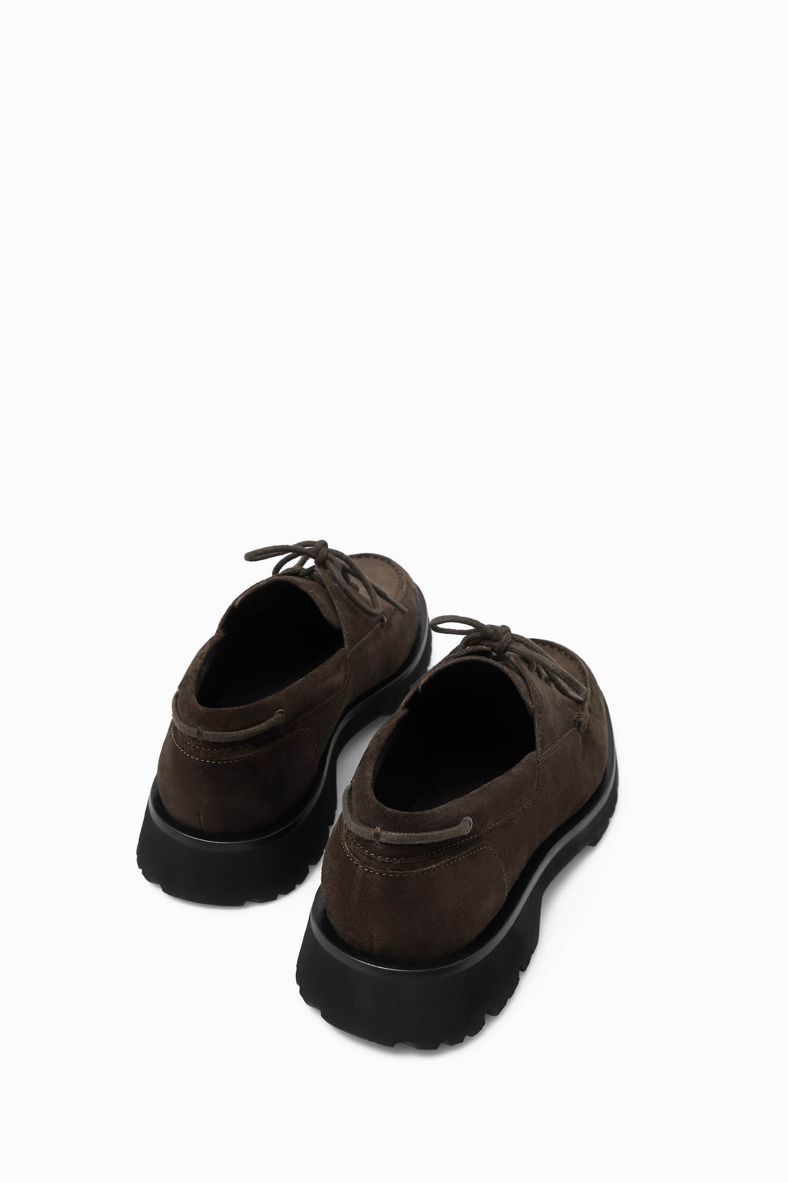 CHUNKY BOAT SHOES - BROWN - 5