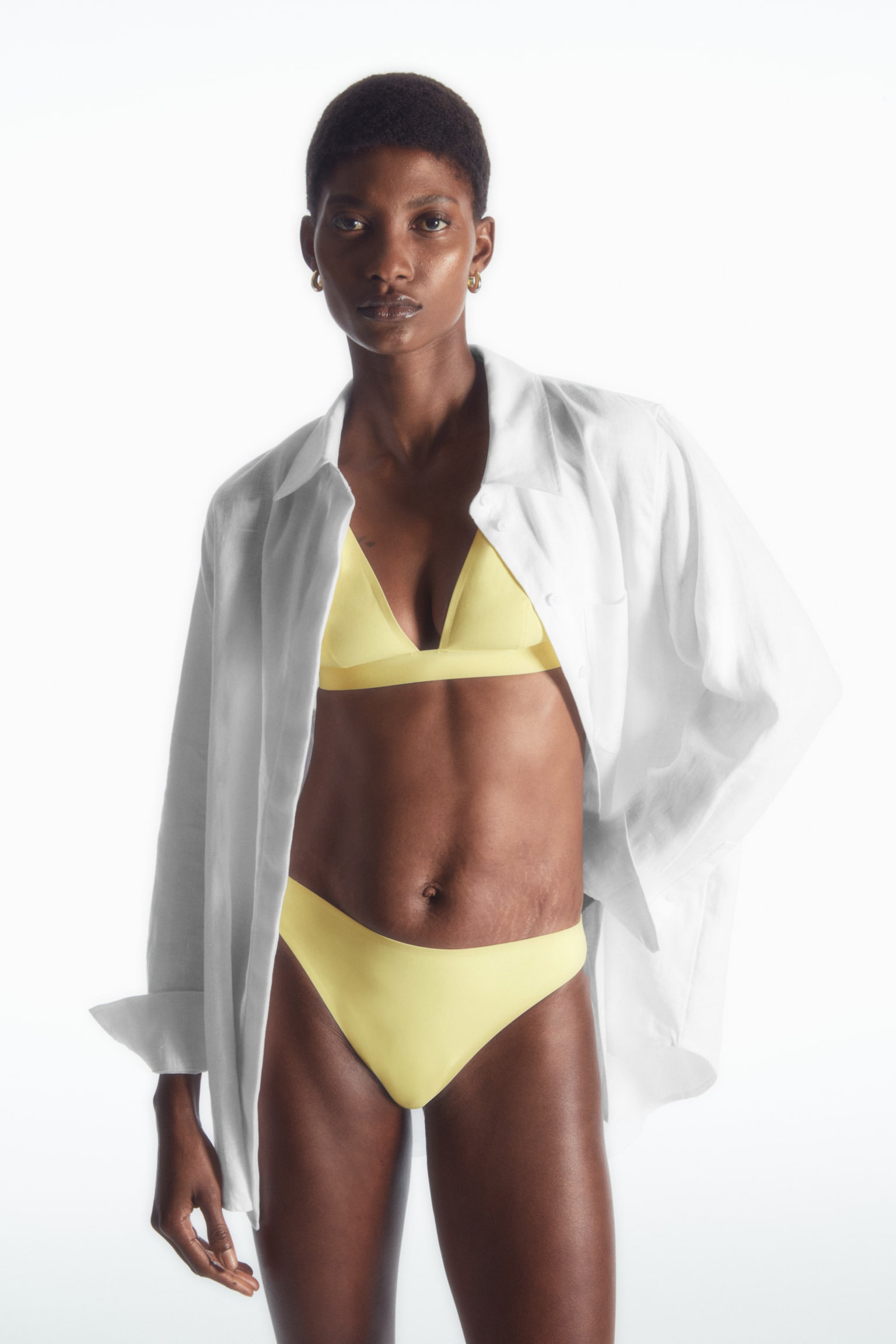 SCUBA BIKINI BRIEFS - LIGHT YELLOW - 1