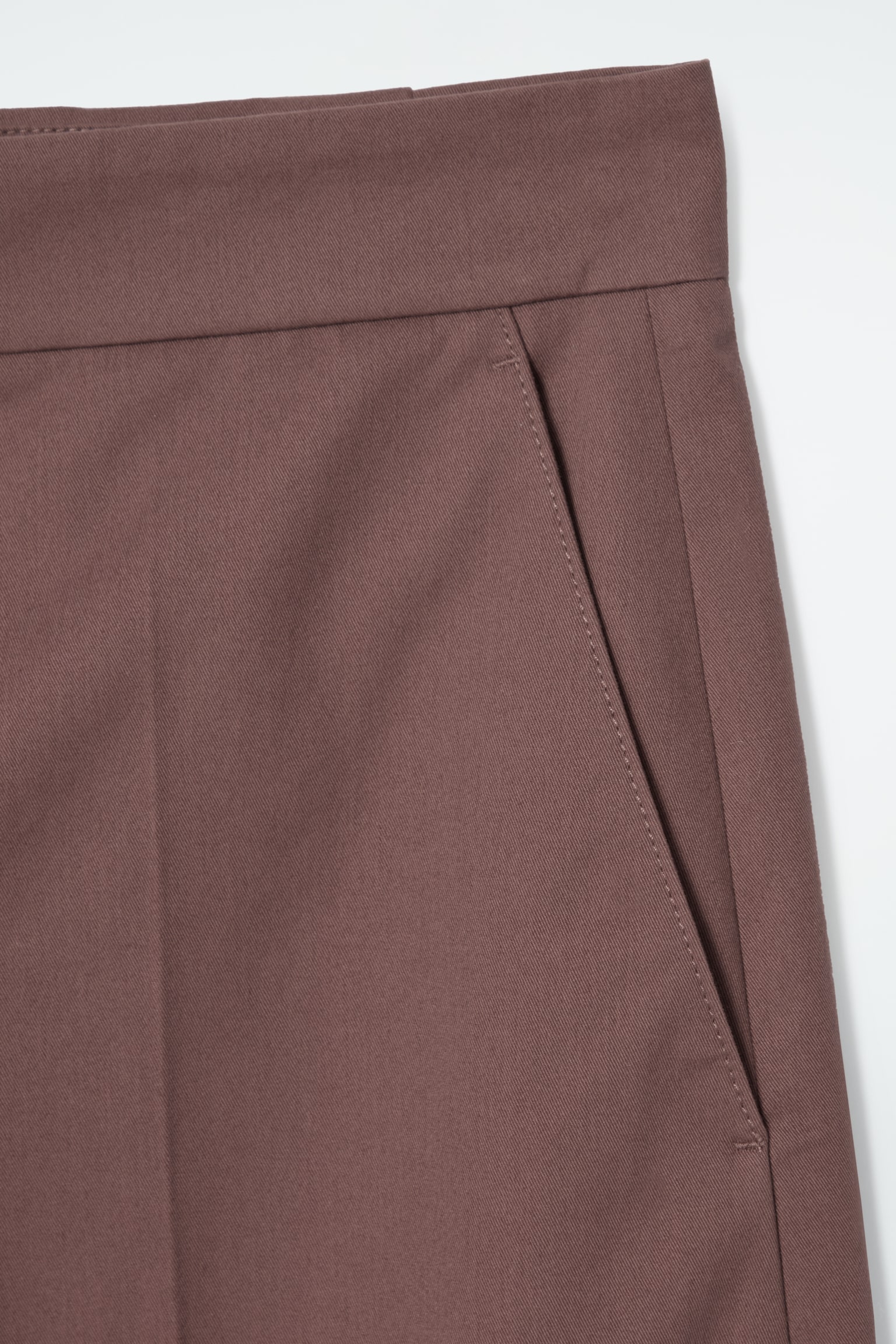 COTTON-TWILL CHINOS - BROWN/BEIGE - 5