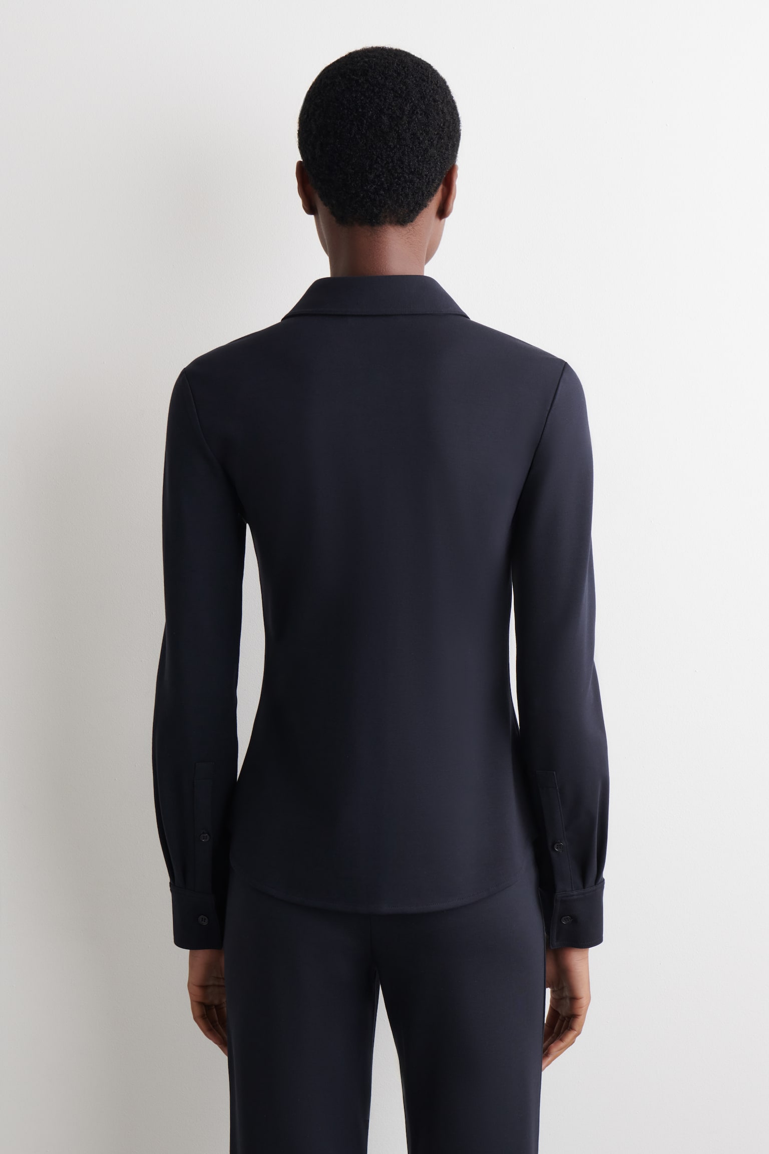 JERSEYSKJORTA - MARINBLÅ - 6