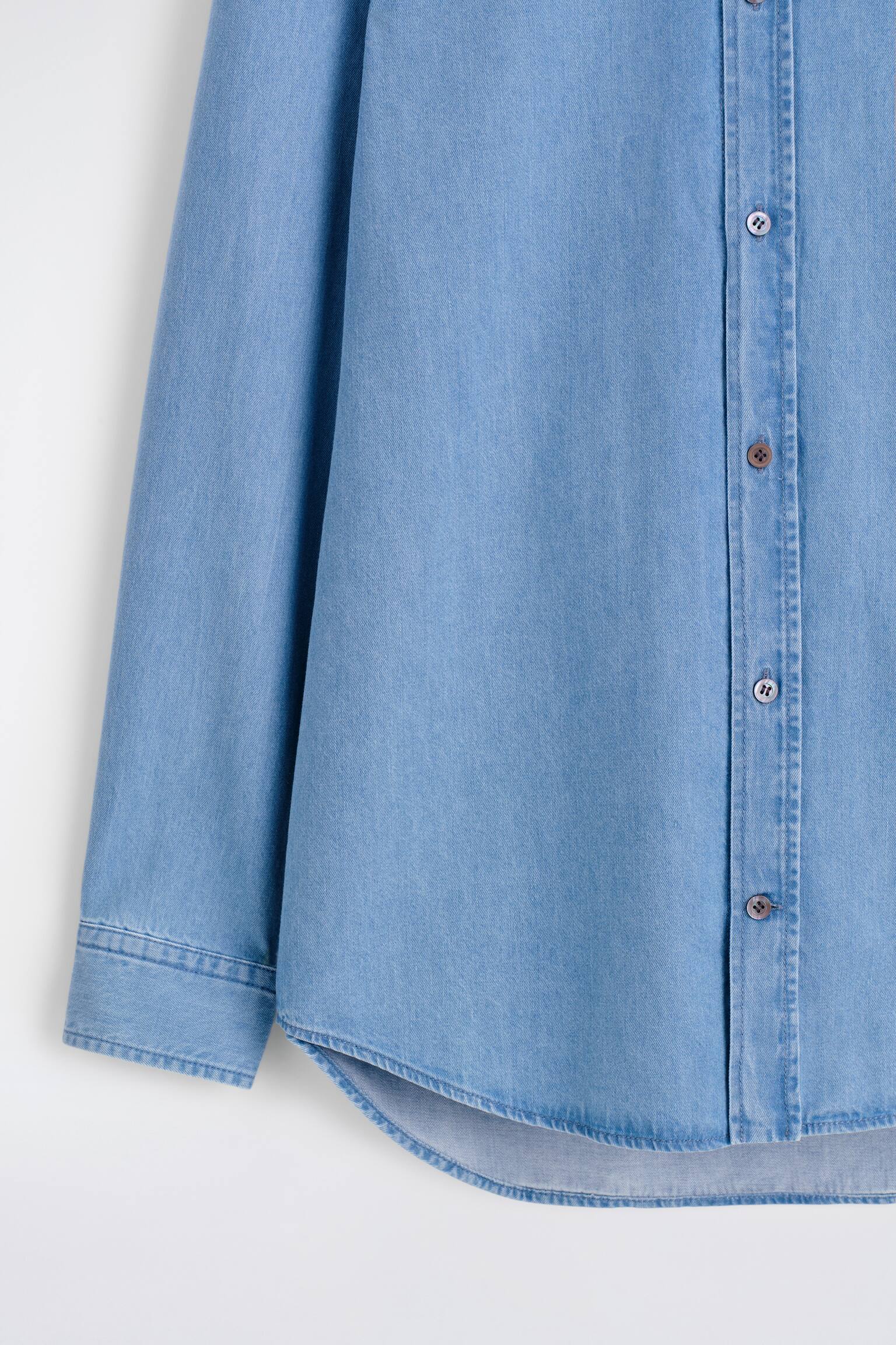 CAMICIA IN DENIM - BLU - 7