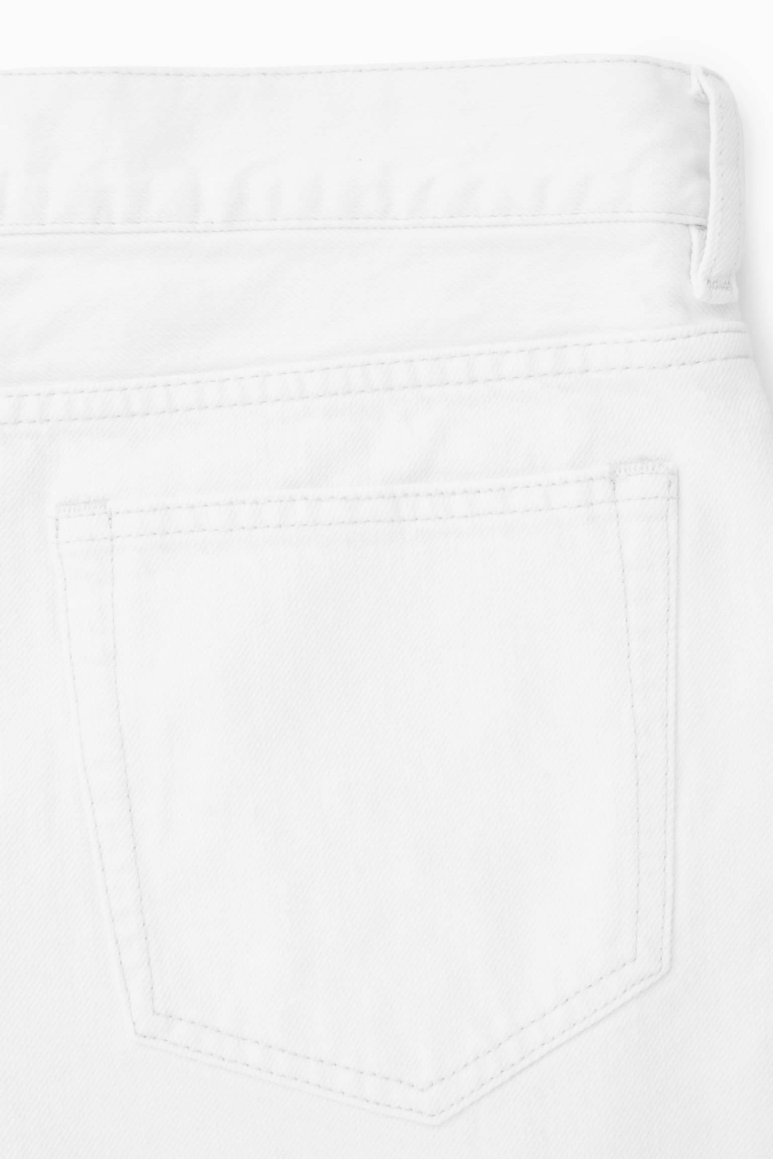 SKIM CROPPED STRAIGHT-LEG JEANS - WHITE - 4