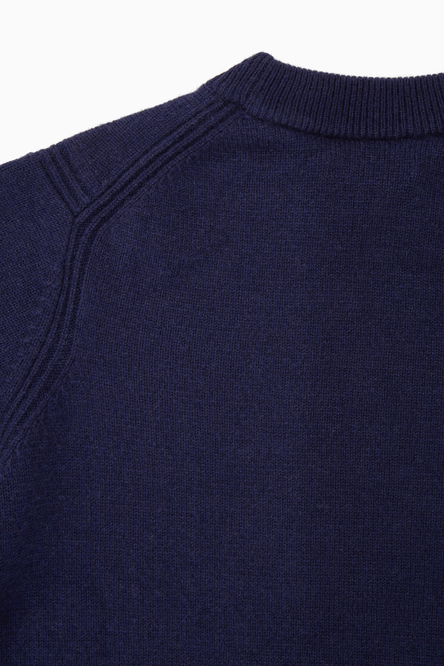 PURE CASHMERE JUMPER - NAVY/DARK GREY/BLACK - 2