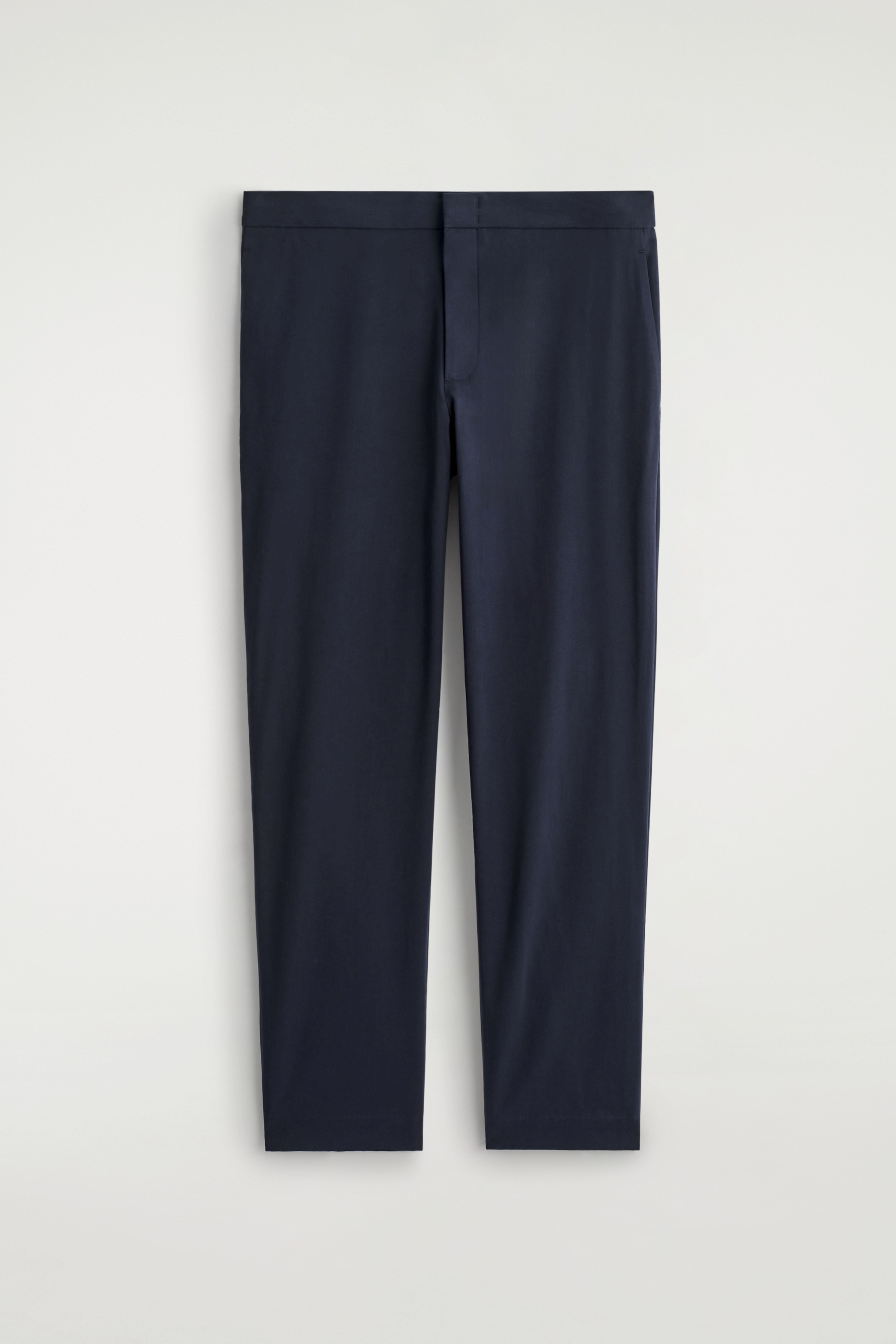 BAUMWOLLHOSE MIT SCHMALEM BEIN - NAVYBLAU/SCHWARZ