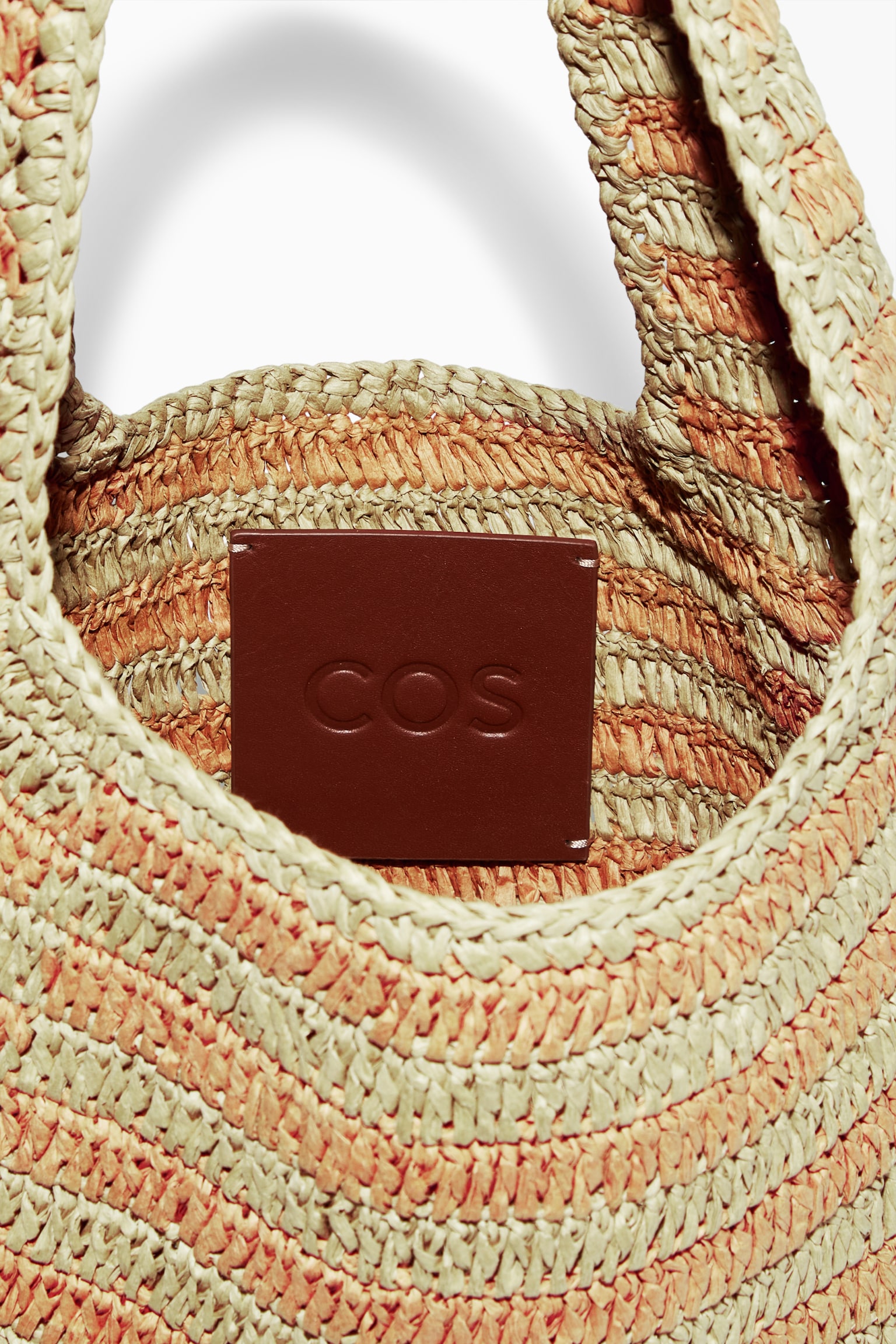 MINI SHOULDER BAG - RAFFIA - BEIGE / ORANGE / STRIPED - 4