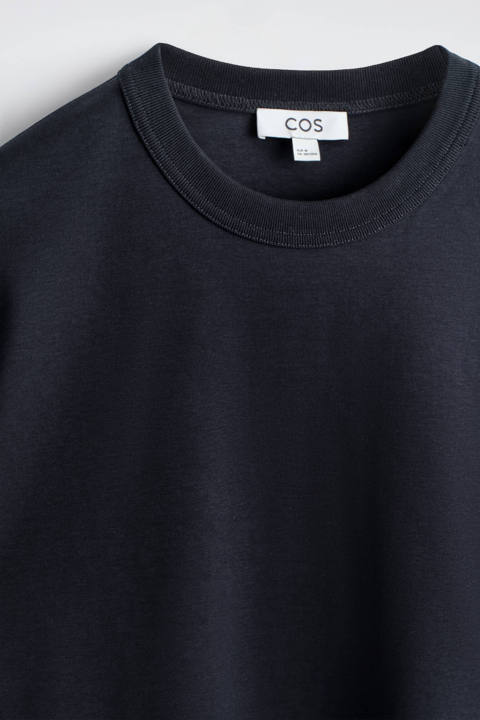 T-SHIRT À COL ROND EN COTON INTERLOCK - BLEU MARINE/GRIS CLAIR/BLEU MARINE / BLANC / RAYURES/NOIR/BLANC - 3