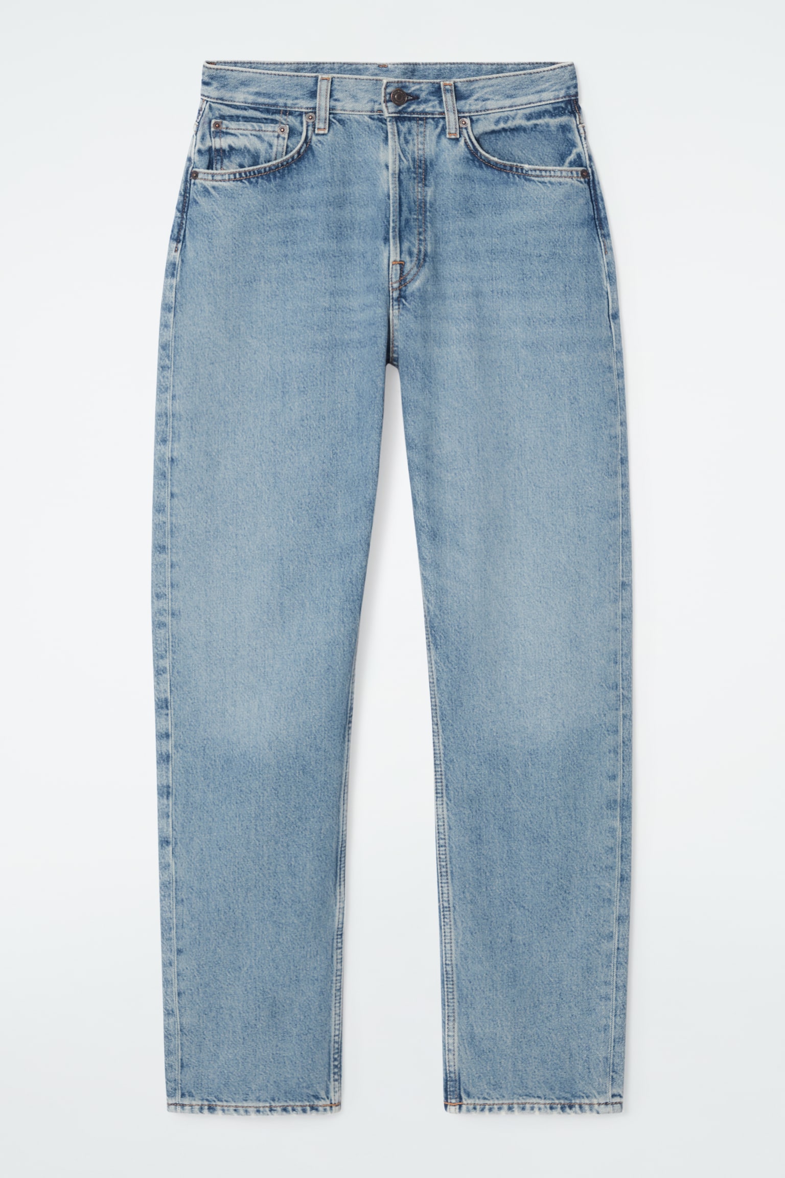 SHIFT STRAIGHT-LEG JEANS - FADED BLUE/FADED BLACK - 2