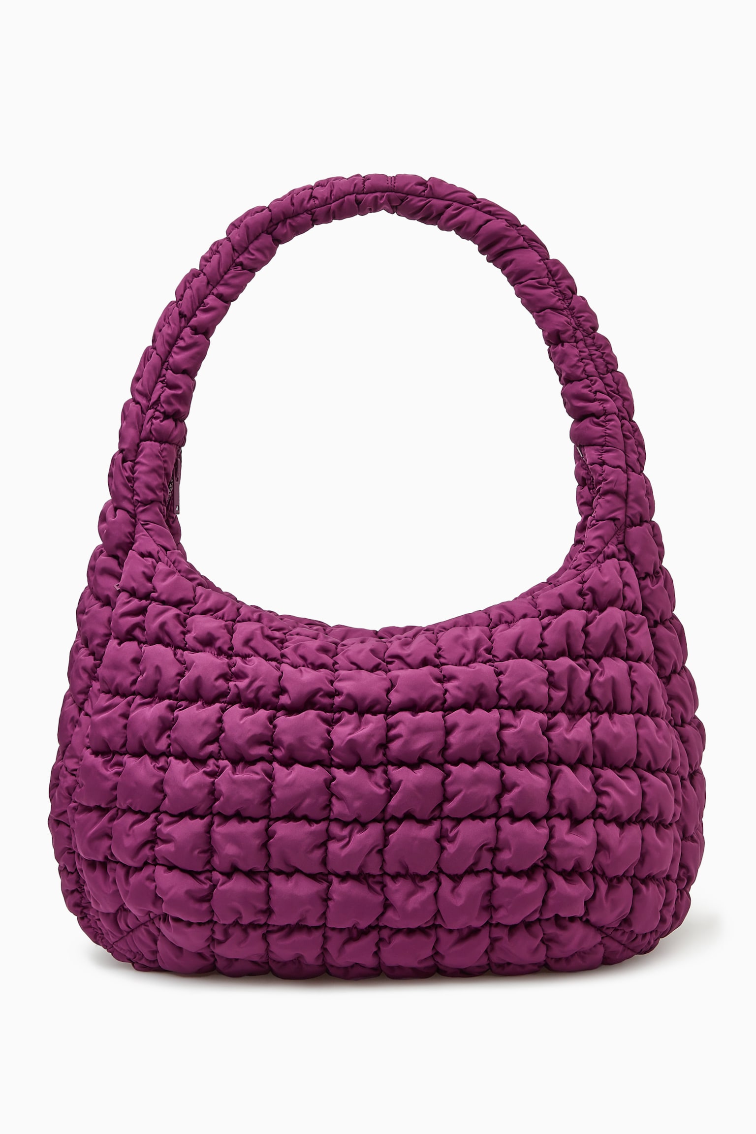 OVERSIZED QUILTED CROSSBODY - PURPLE/DARK BROWN/Black/GREY DENIM/LIGHT BEIGE/BEIGE - 2