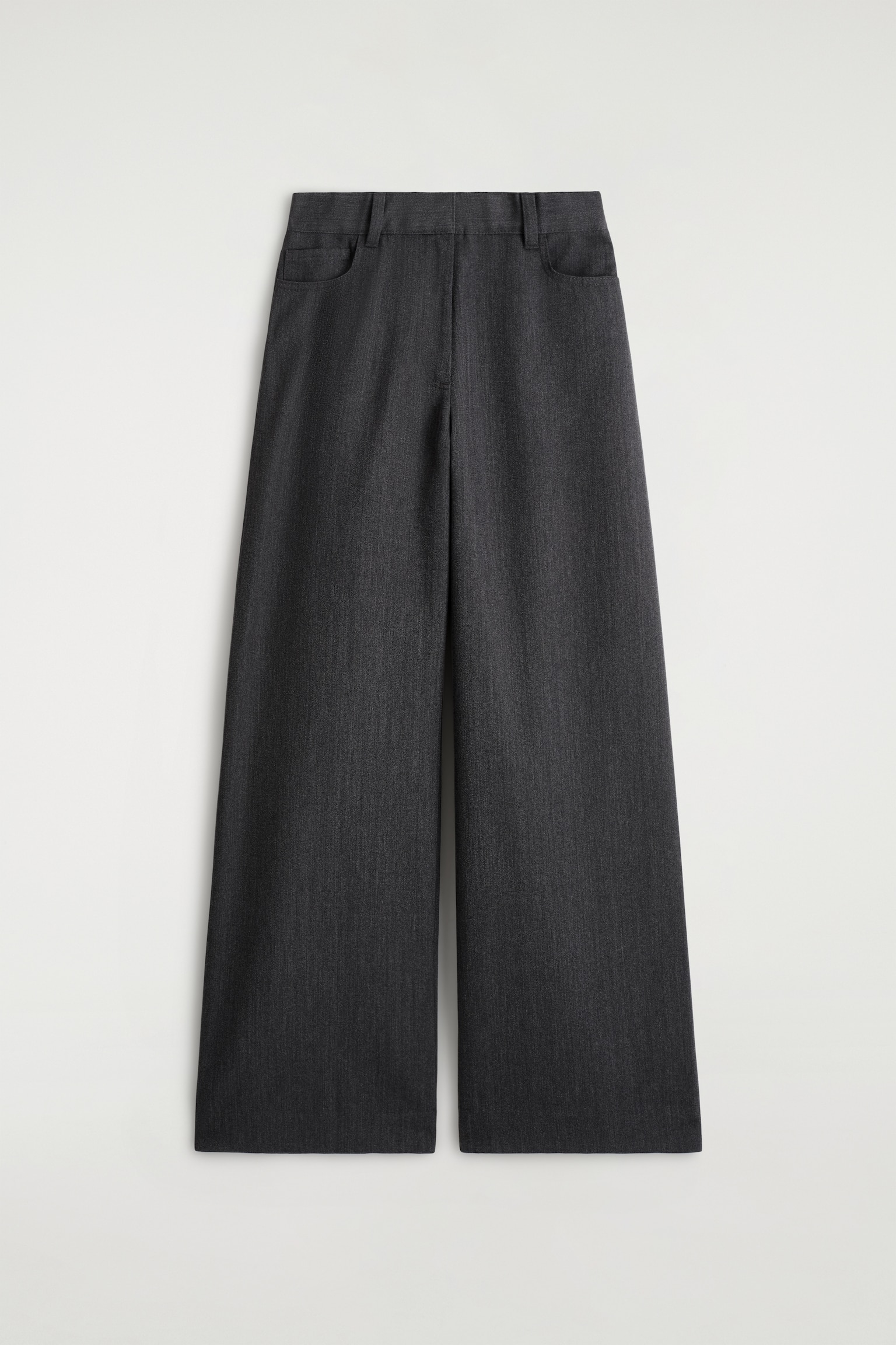 BYXOR I ULLBLANDNING MED VIDA BEN - SVART/BRUNMELERAD - 2