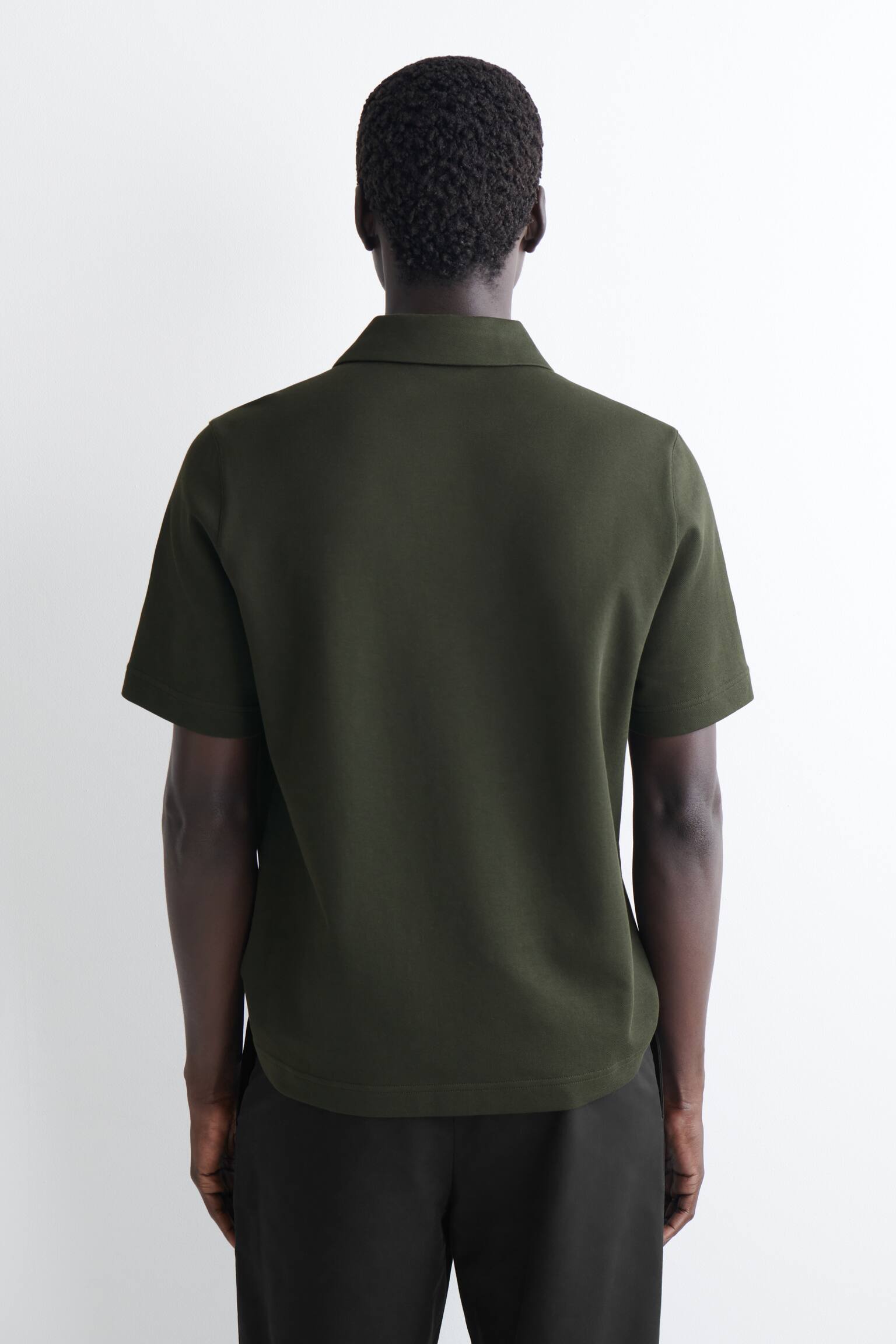 POLO IN PIQUÉ DI COTONE - VERDE SCURO - 7