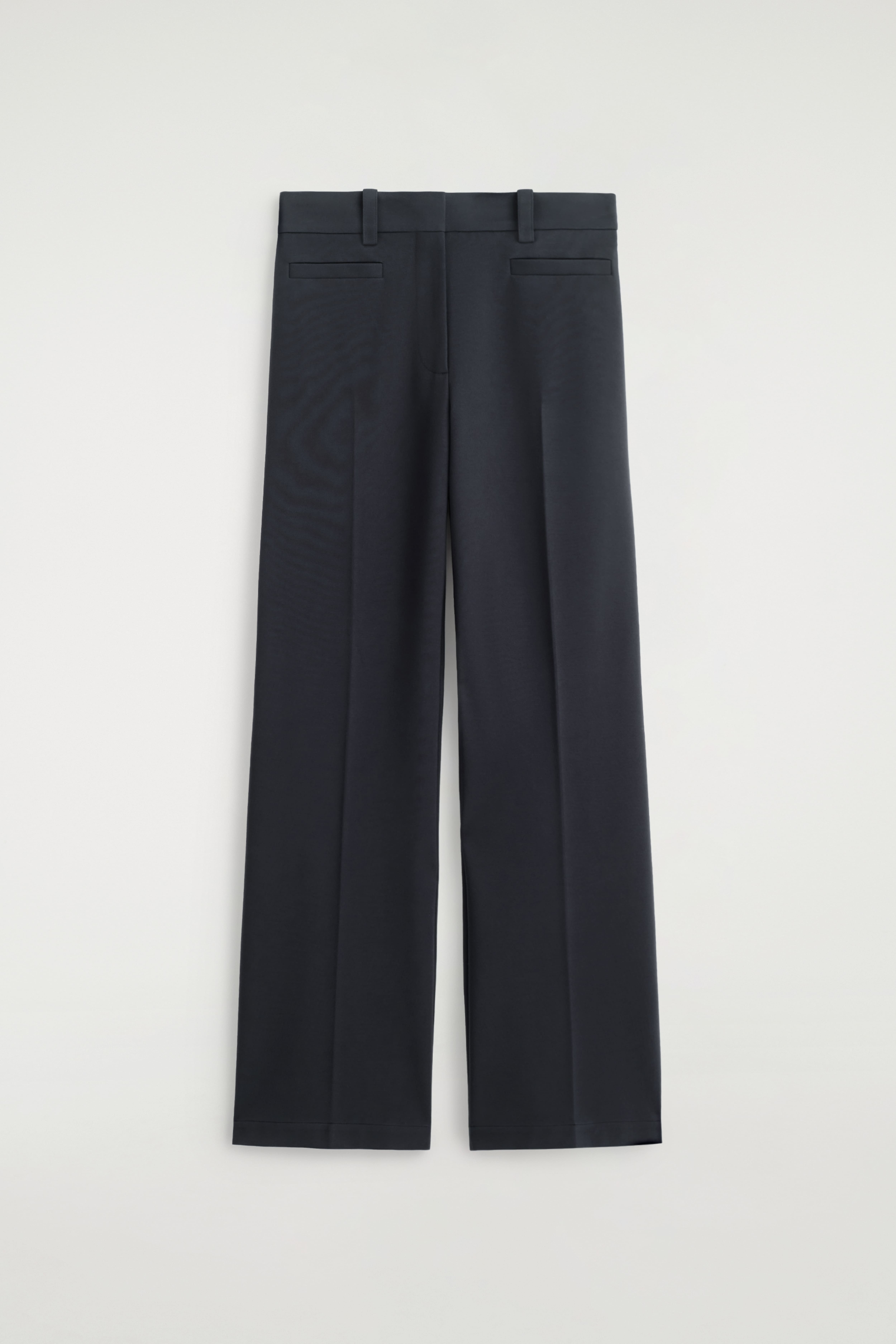 PANTALON DROIT EN MAILLE MILANO - BLEU MARINE
