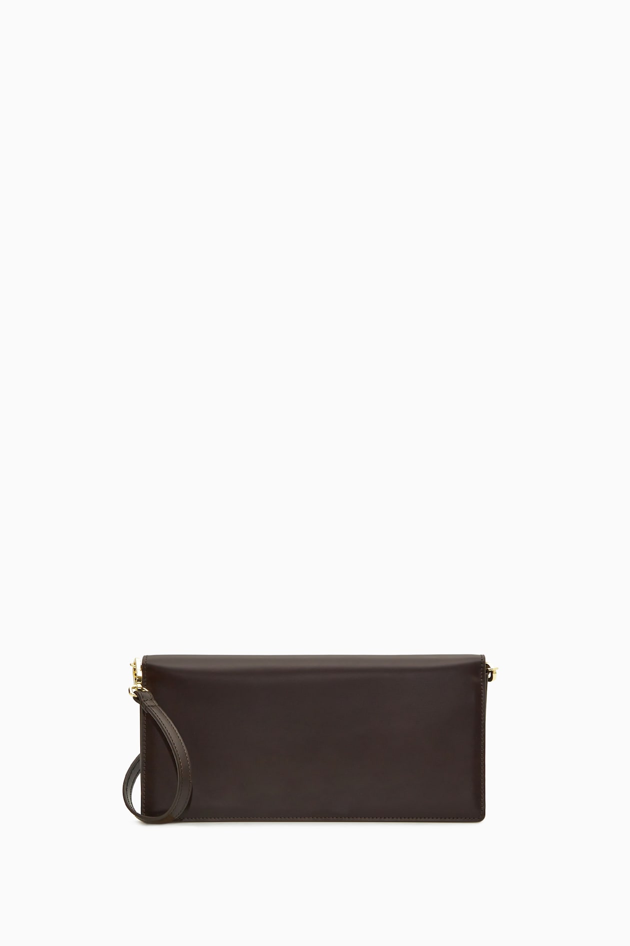 MINIMAL SHOULDER BAG LEATHER DARK BROWN DAMES H&M NL