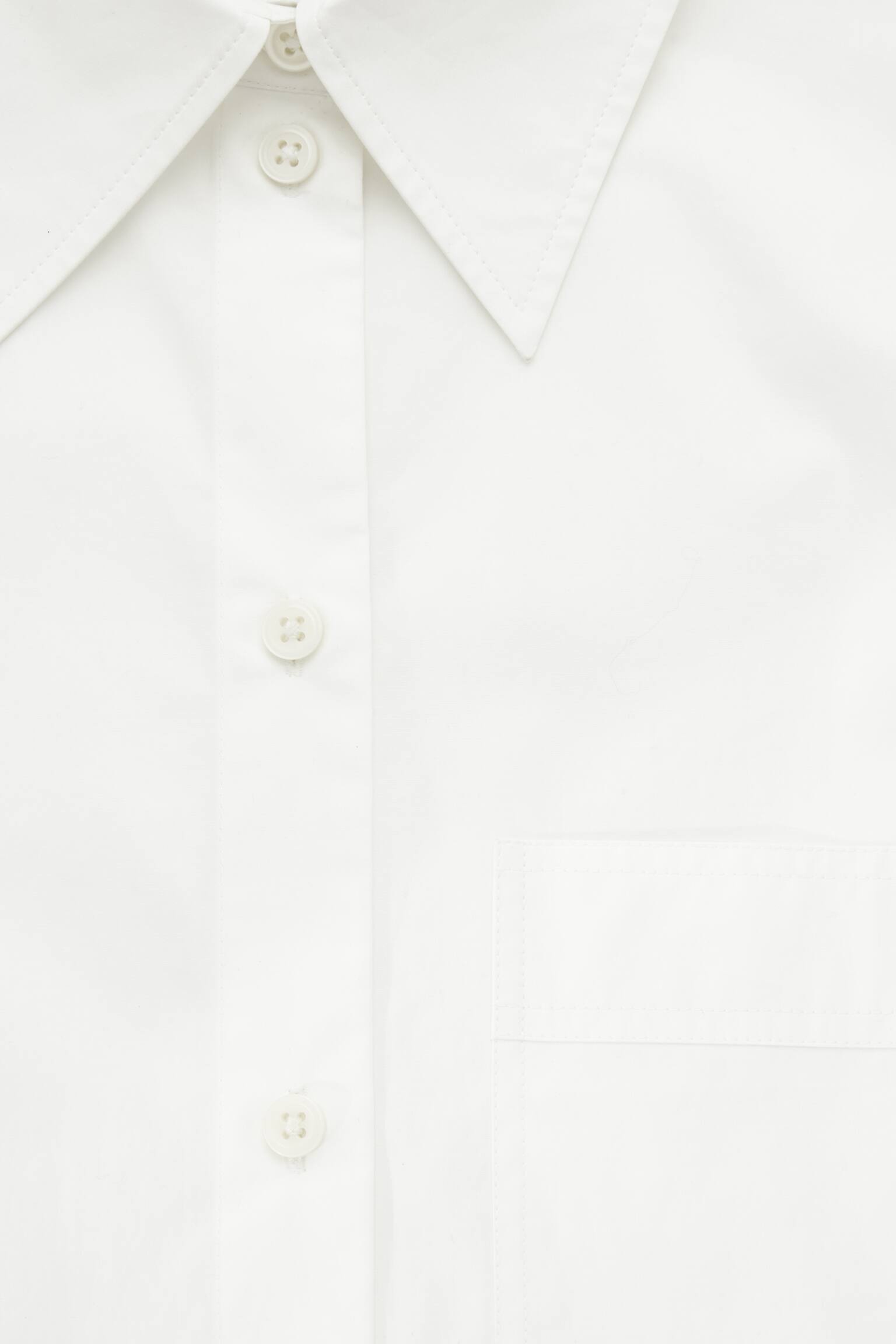 COTTON-POPLIN TUNIC SHIRT - WHITE - 2