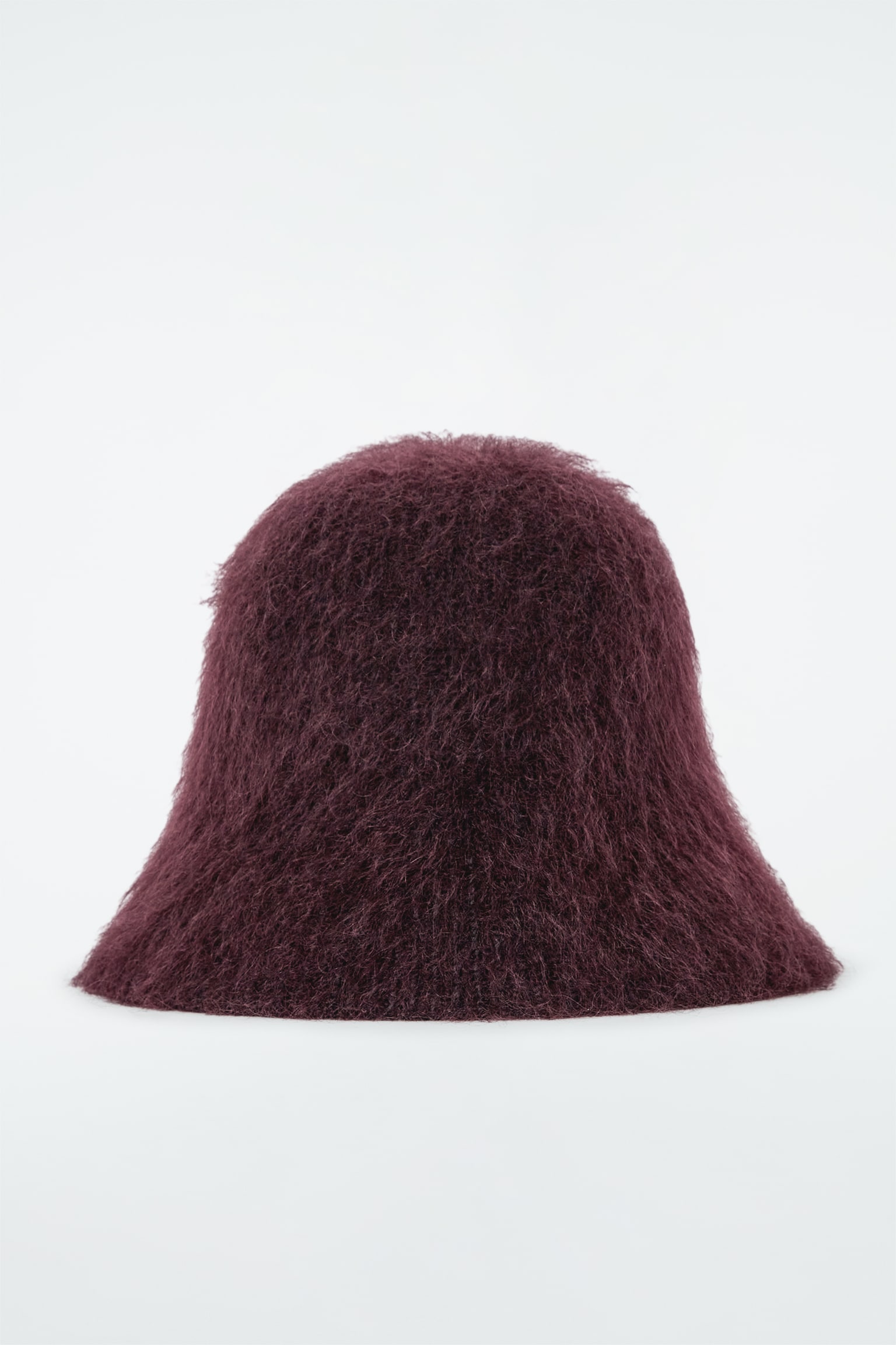 MOHAIR BUCKET HAT - BURGUNDY/BLACK/GREY - 2