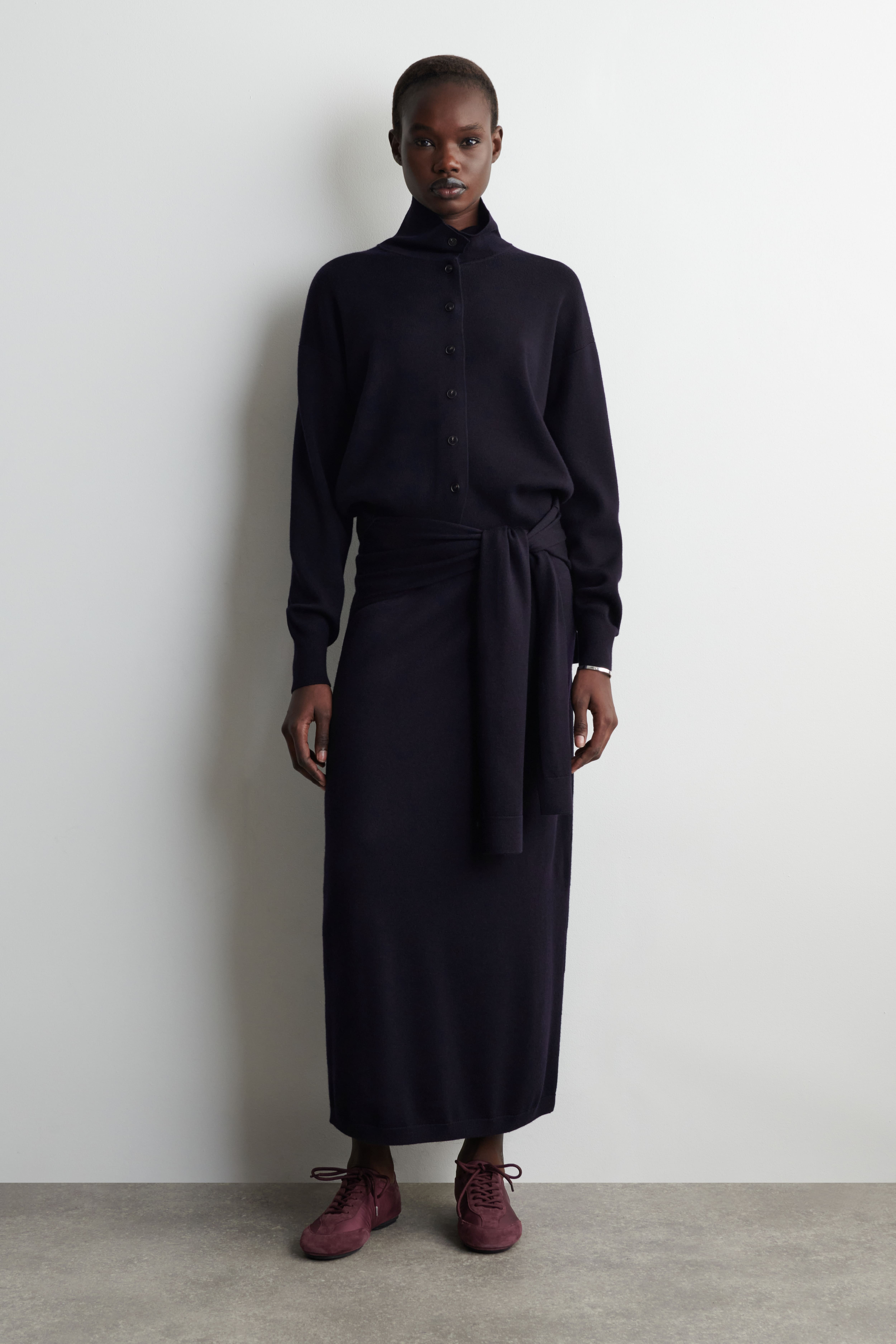 SNEAKERS BALLERINE IN PELLE SCAMOSCIATA E NYLON - BORDEAUX/NERO