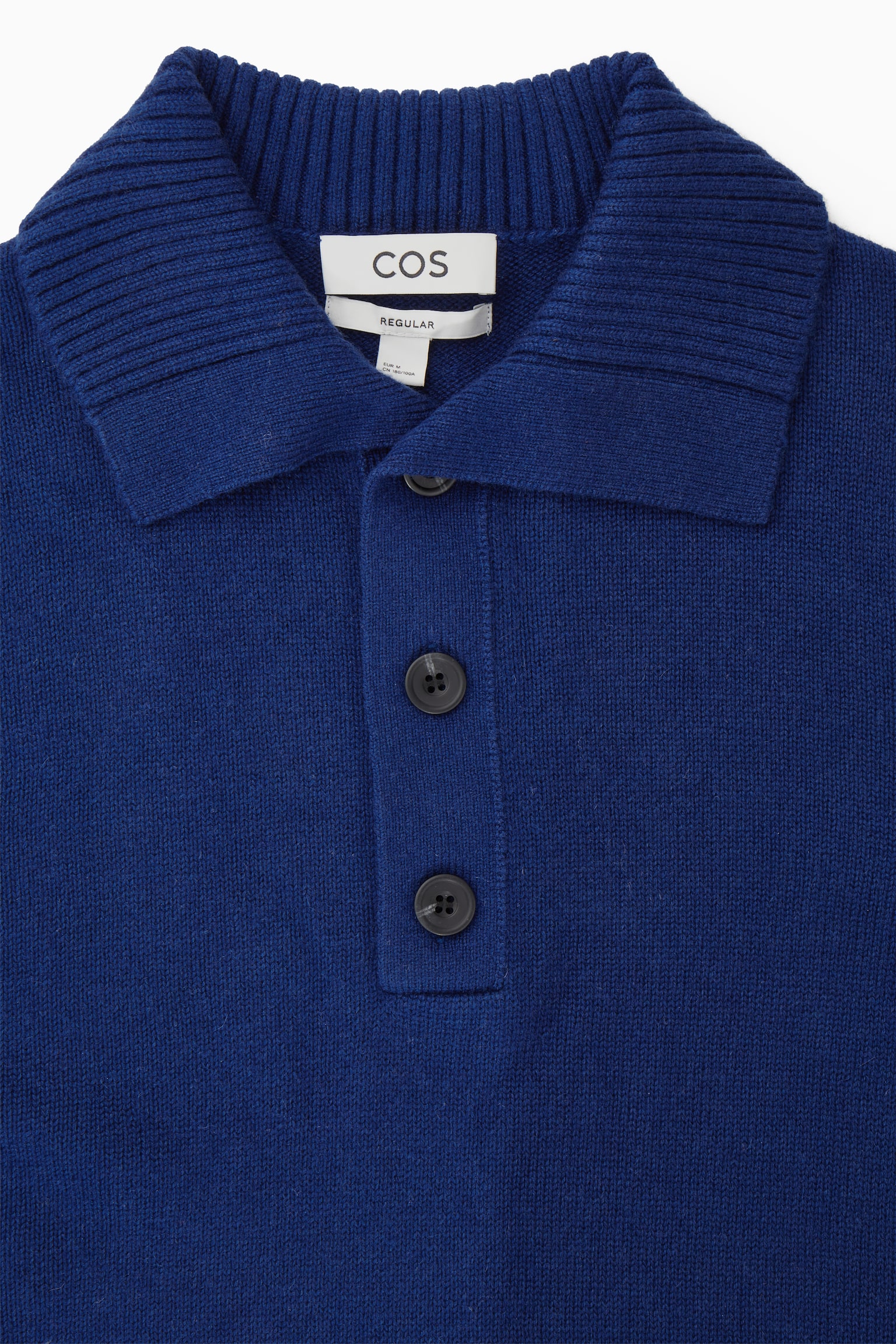 WOOL AND CASHMERE POLO SHIRT - DARK BLUE/BLACK - 2