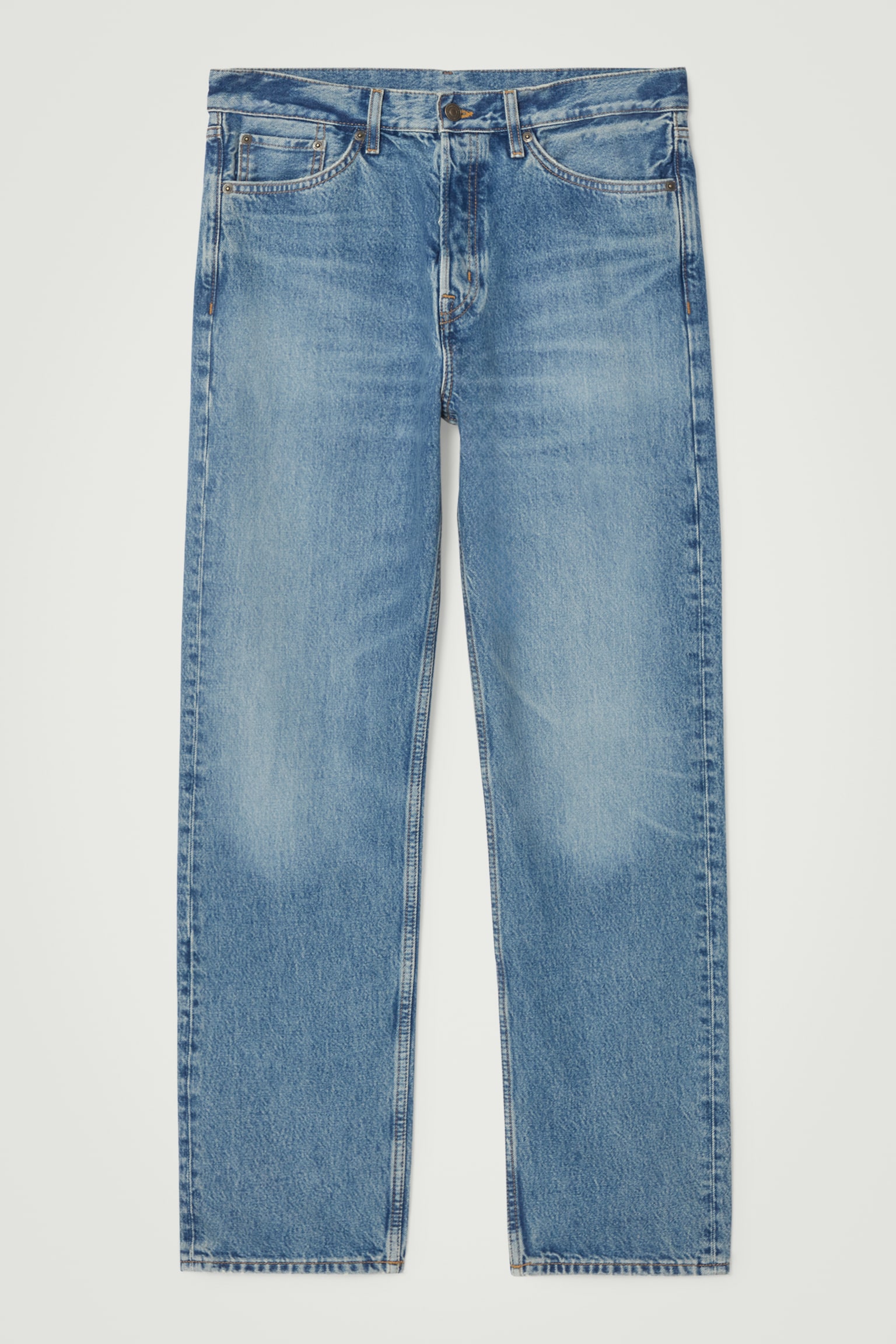 SIGNATURE STRAIGHT-LEG JEANS - BLUE/DARK BLUE - 2