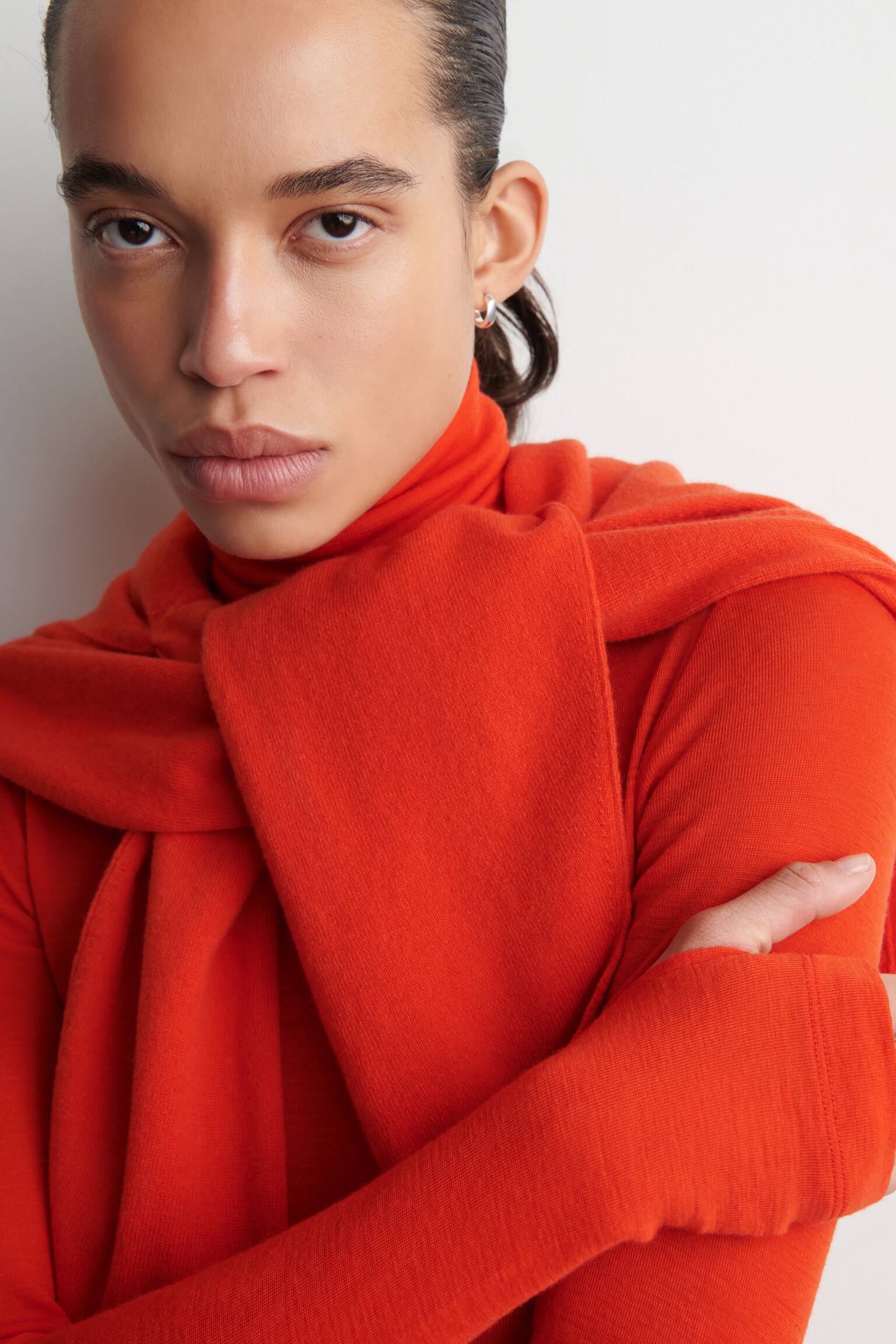 POLOJUMPER I REN ULL - ORANGE - 5