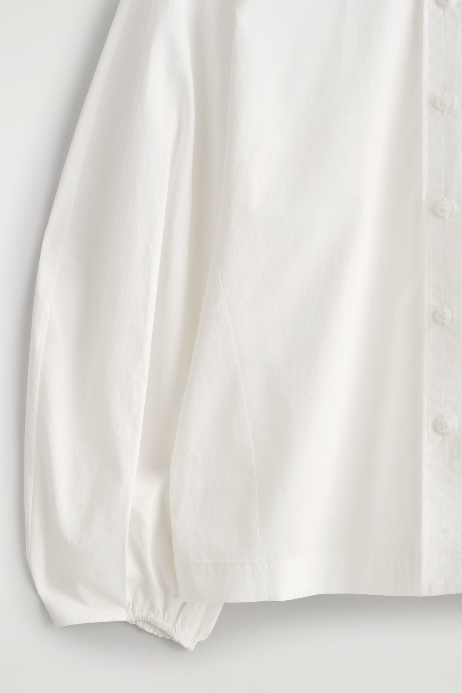 BLUSE AUS PIMA-BAUMWOLLE MIT FALTEN - WEISS/BERRY - 3