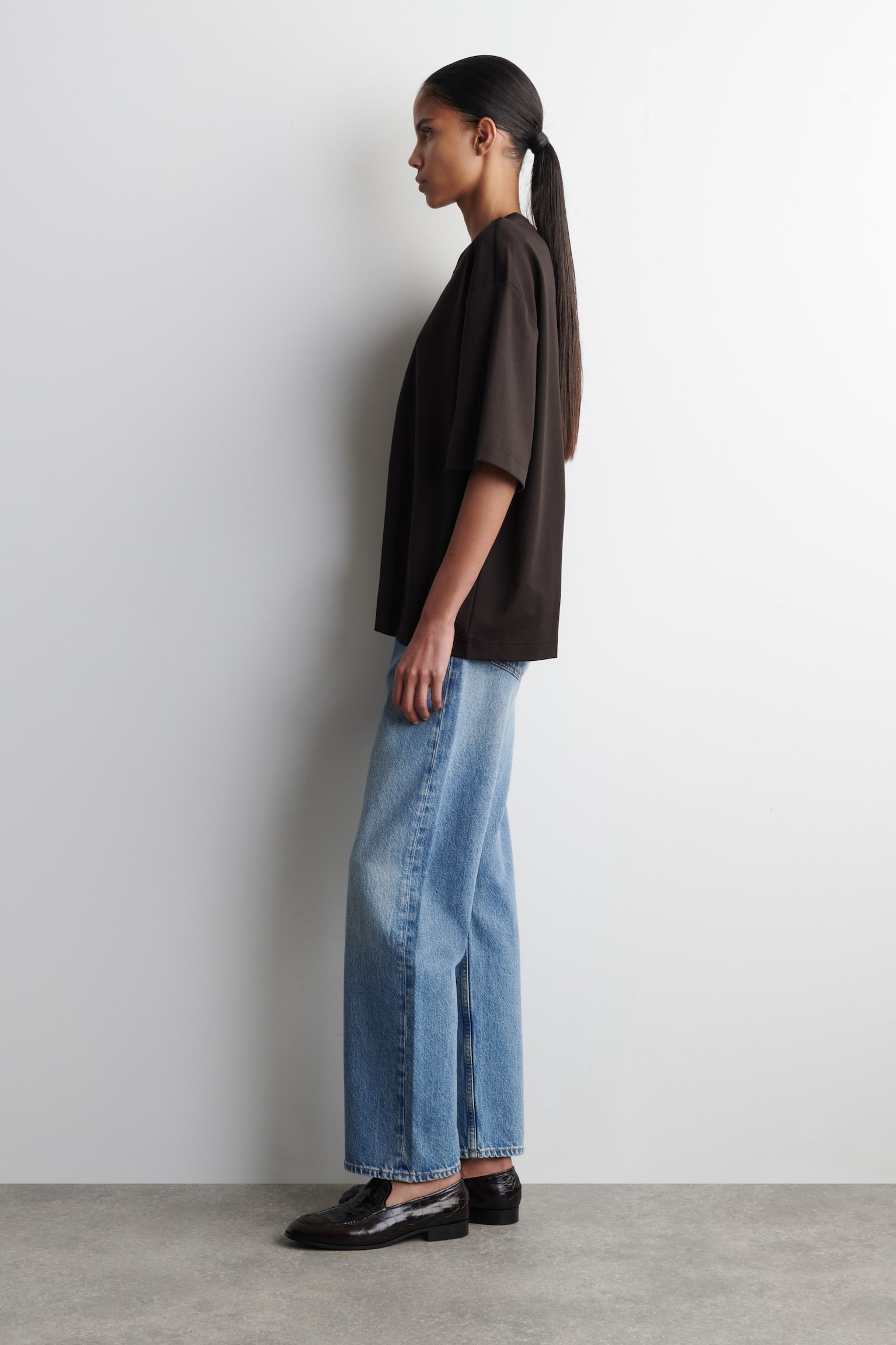 OVERSIZE PÓLÓ - SÖTÉTBARNA/FEHÉR/FEKETE/RÓZSASZÍN - 4