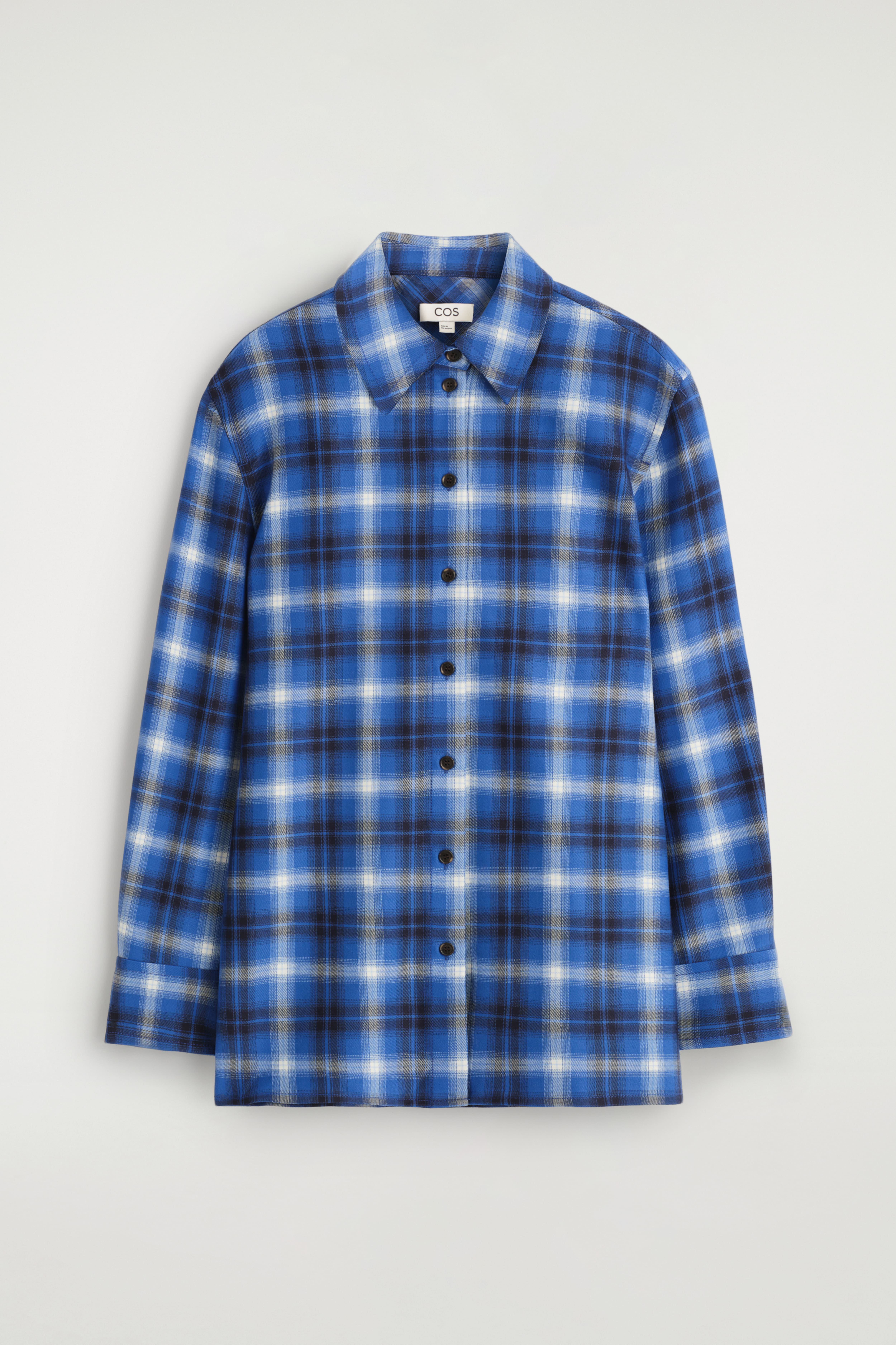 CAMICIA IN FLANELLA A QUADRI - BLU / QUADRI/BEIGE / QUADRI