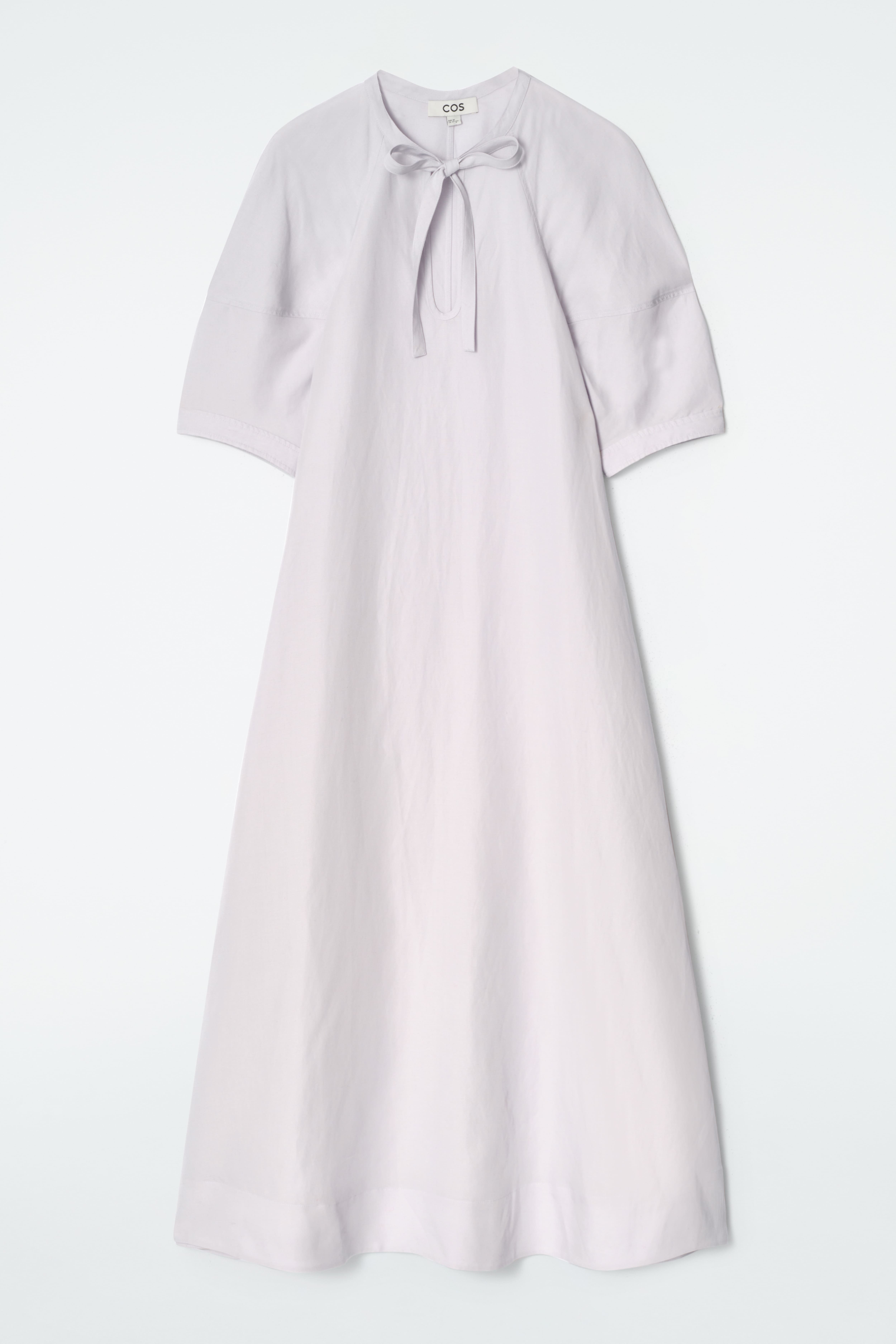 ABITO MIDI CON LACCETTI - LILLA
