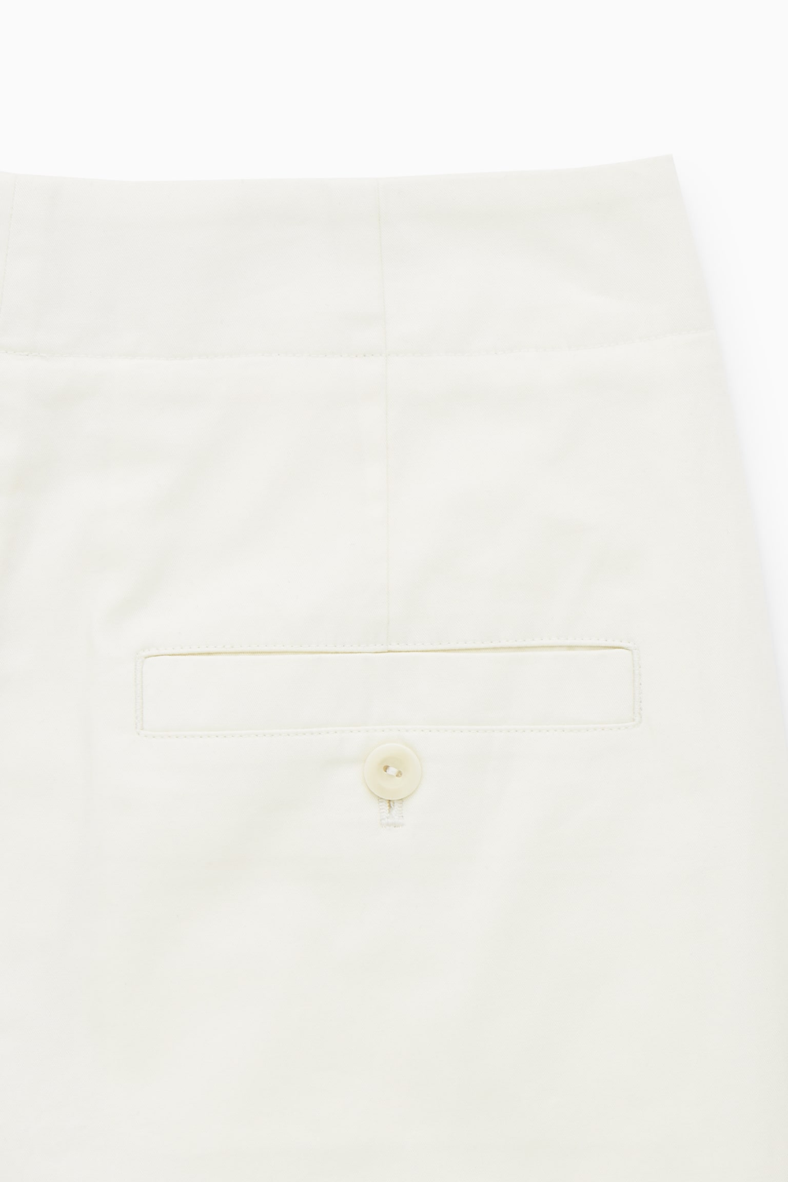 PLEATED BARREL-LEG TWILL CHINOS - OFF-WHITE - 4