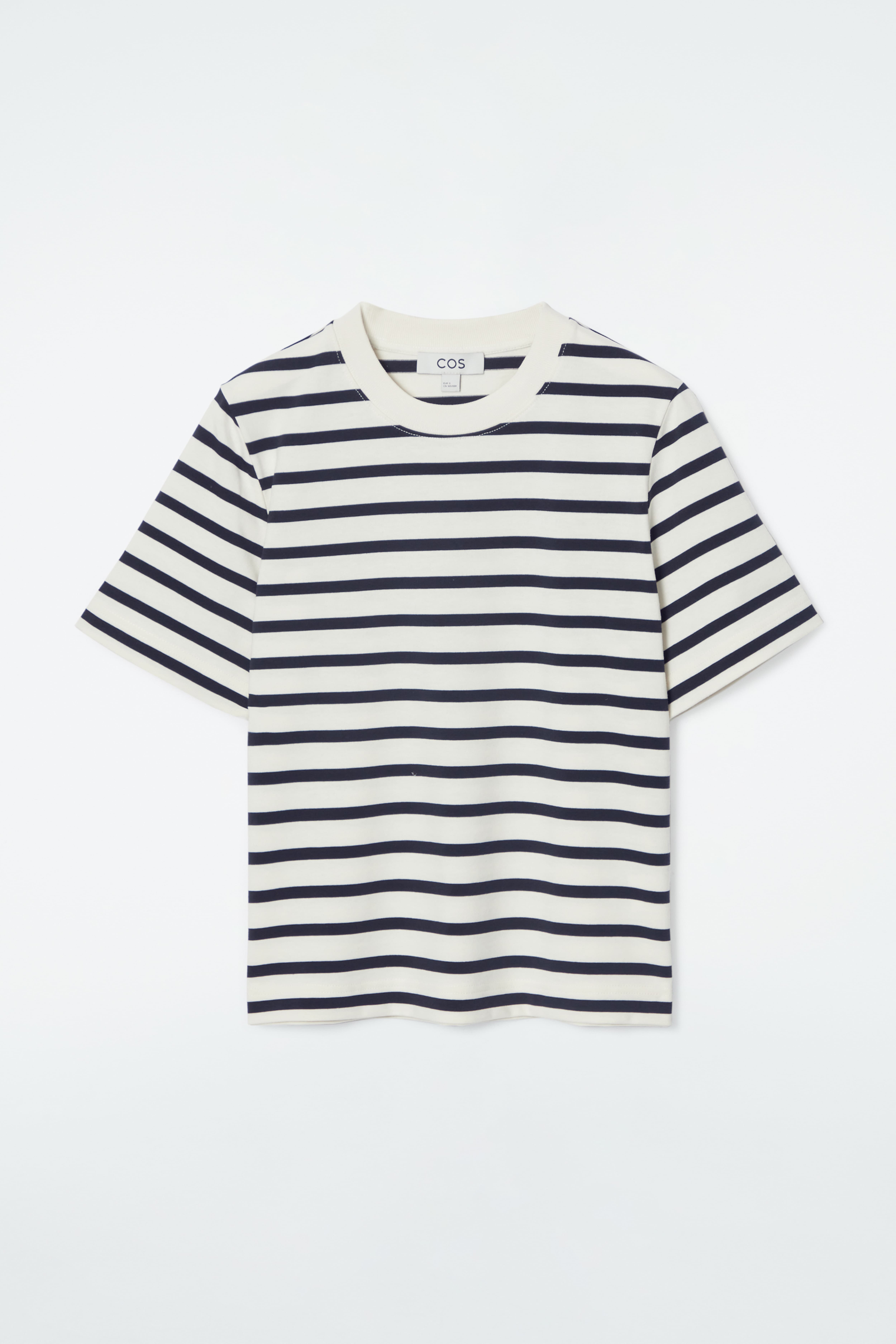 T-SHIRT LINEARE DAL TAGLIO REGOLARE - BLU NAVY / BIANCO / RIGHE/ARANCIONE / BIANCO / RIGHE/BLU NAVY/ANTRACITE MÉLANGE/nero
