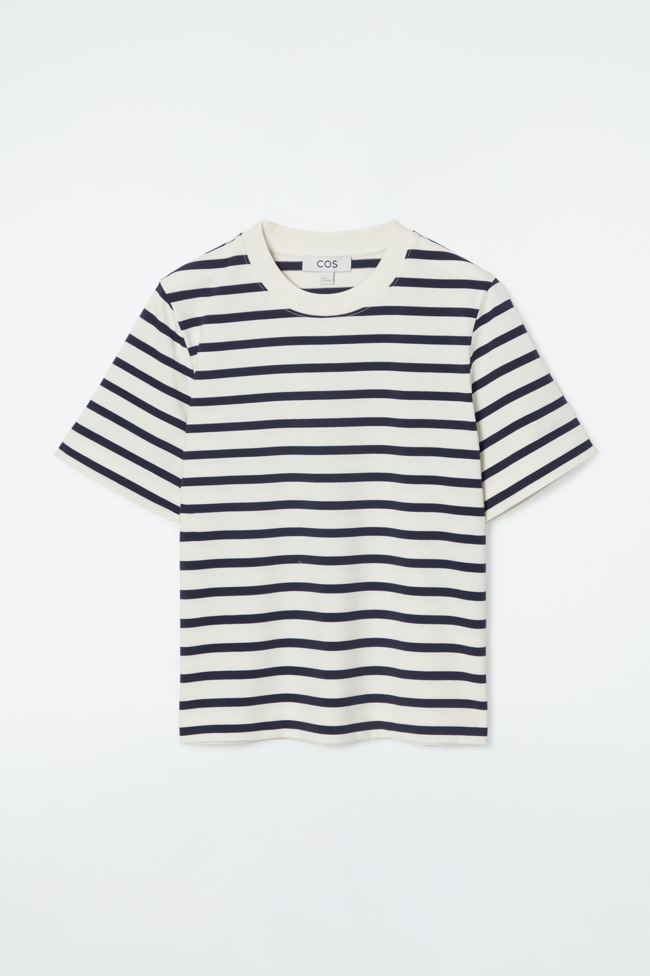 Clean Cut Regular T-shirt - Navy   White   Striped - Ladies 