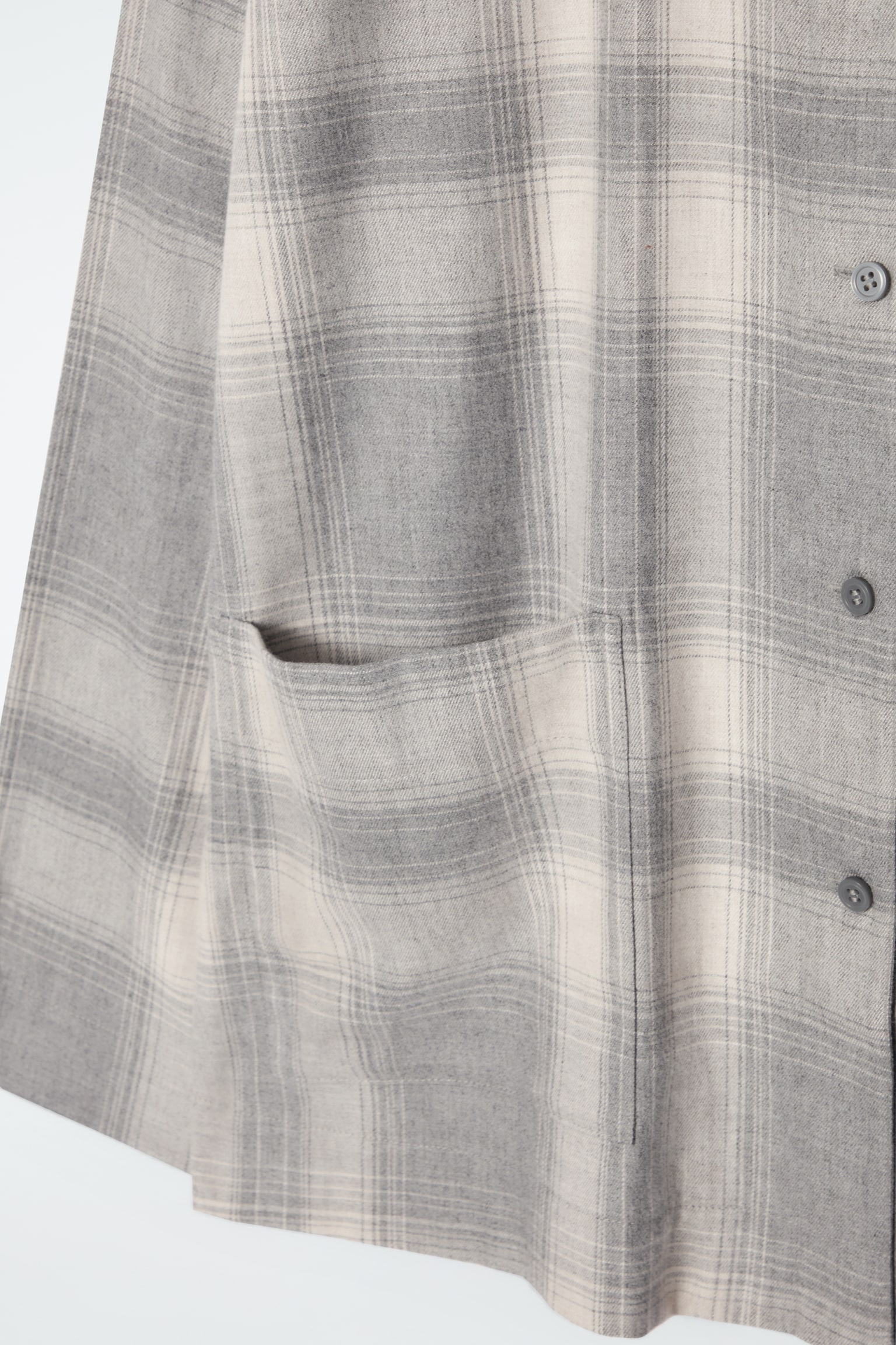 CHECKED FLANNEL PYJAMA SHIRT - GREY / CHECKED - 7