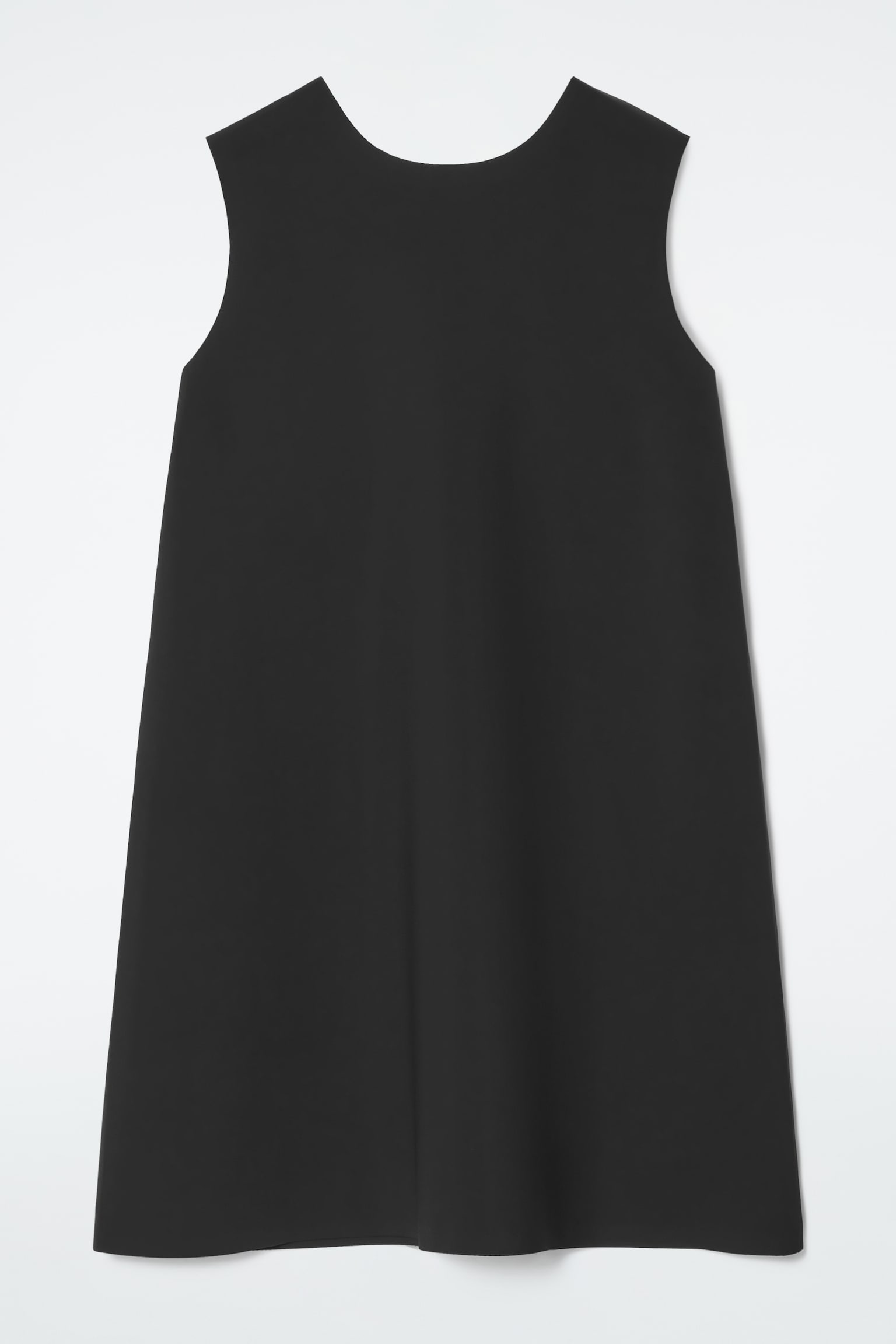 A-LINE SCUBA MINI DRESS - BLACK - 2