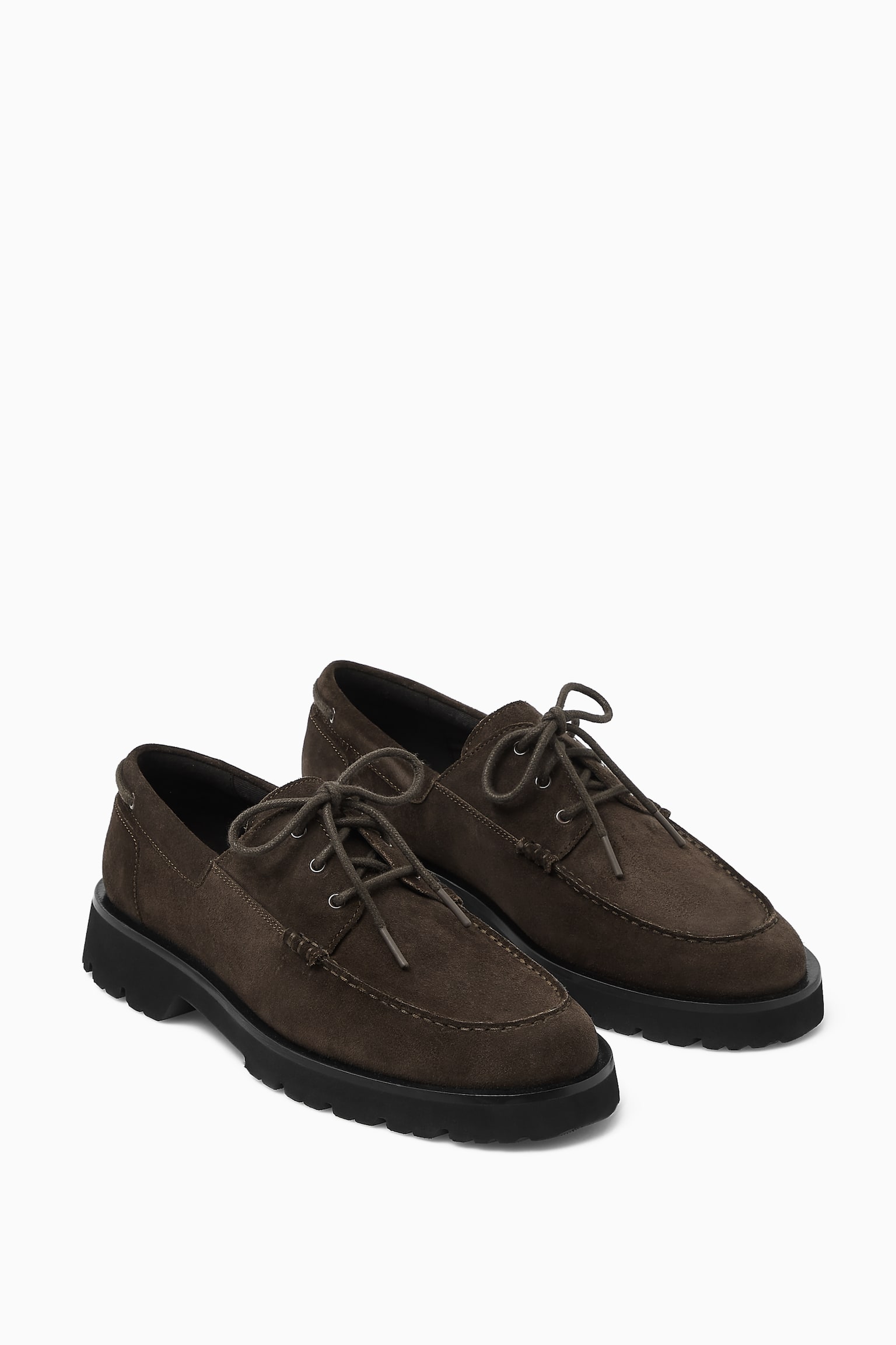 CHUNKY BOAT SHOES - BROWN - 4