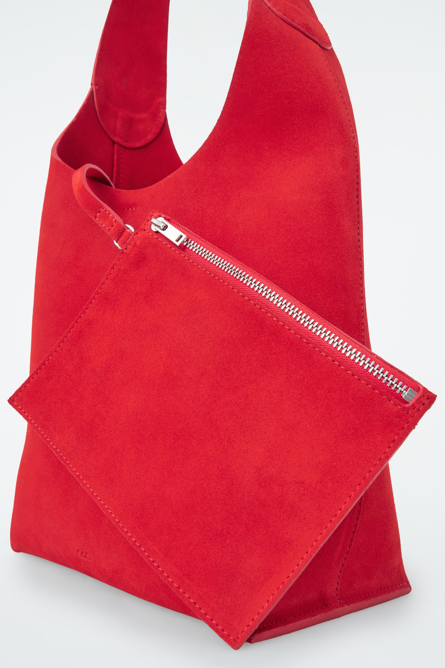 SERIF MINI TOTE - SUEDE - RED - 4