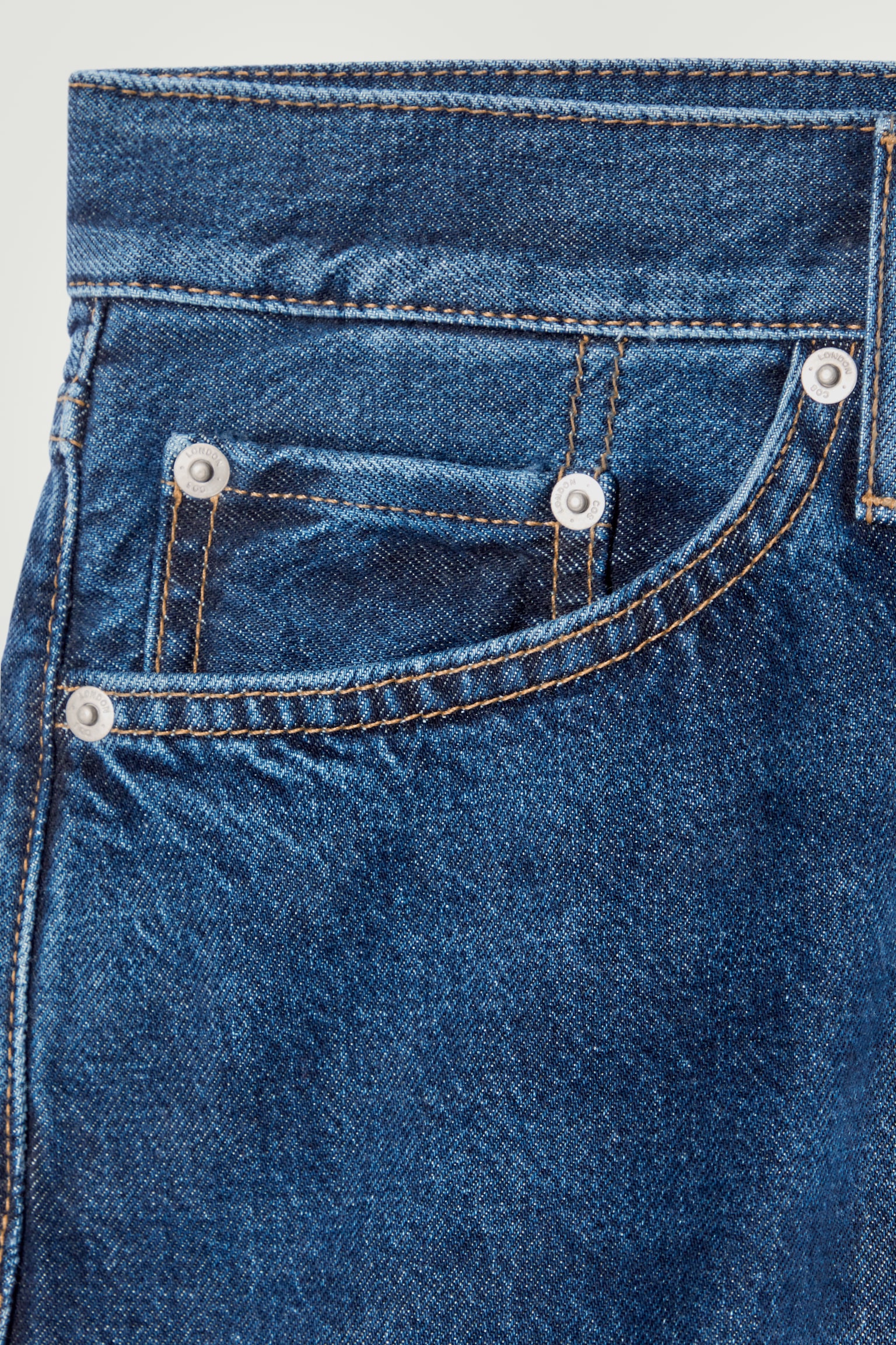 CASK BARREL-LEG JEANS - BLUE/WHITE - 3