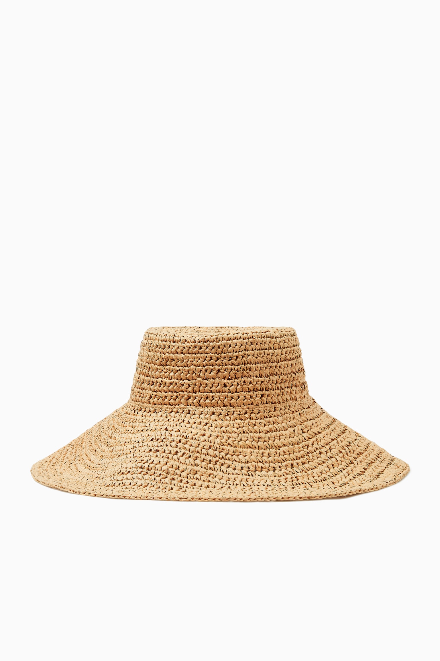 WOVEN STRAW HAT - BEIGE/BLACK - 2