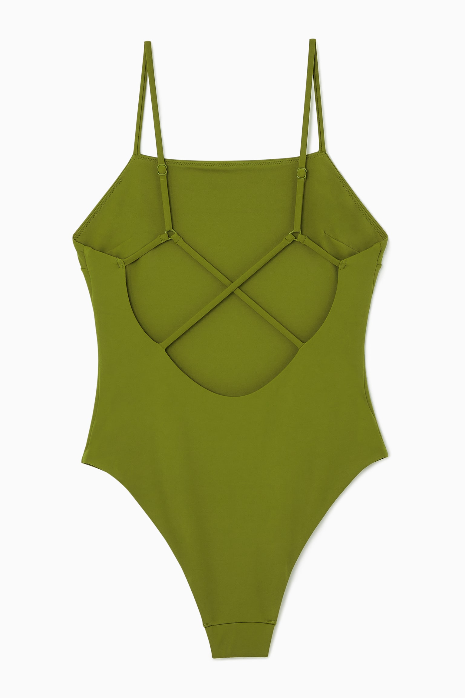 CROSSOVER-BACK SWIMSUIT - GREEN/MULTICOLOURED - 2